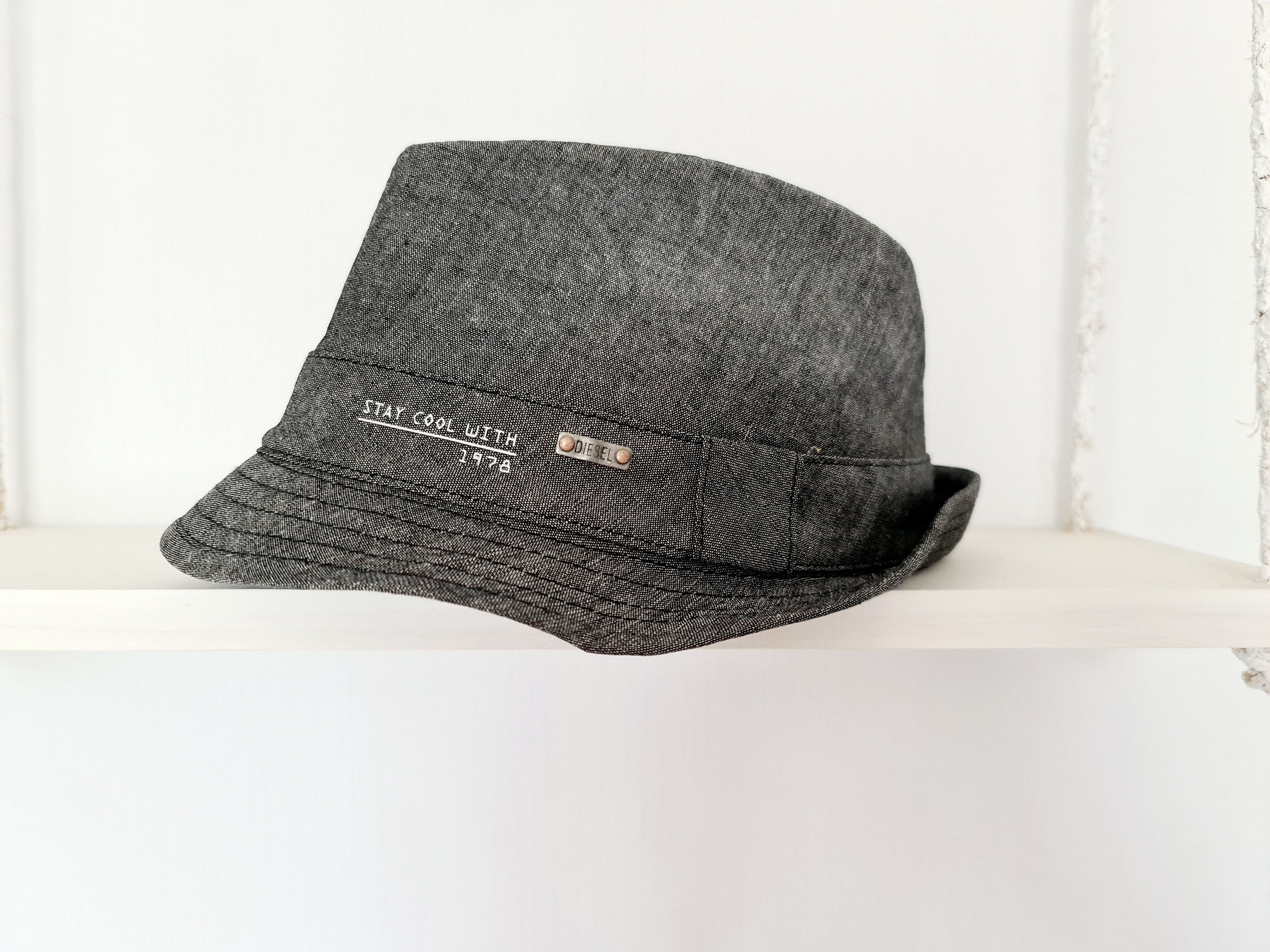 Diesel Diesel denim branded trilby hat Size ONE SIZE - 1 Thumbnail