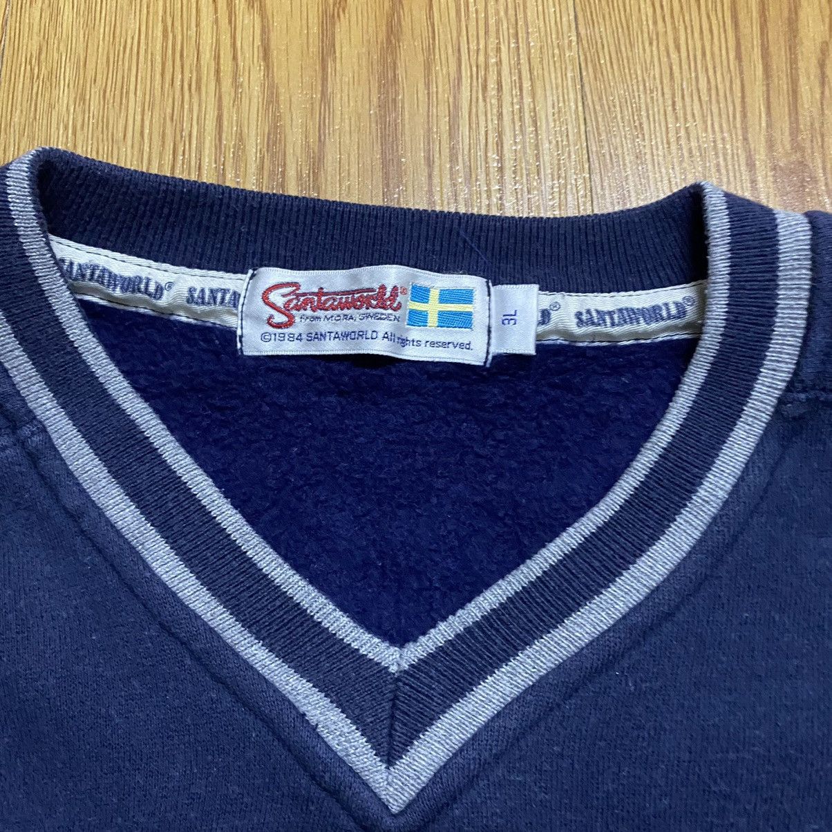 Japanese Brand × Vintage Vintage Santa World SWD Big Logo Sweatshirt Size US XXL / EU 58 / 5 - 6 Thumbnail