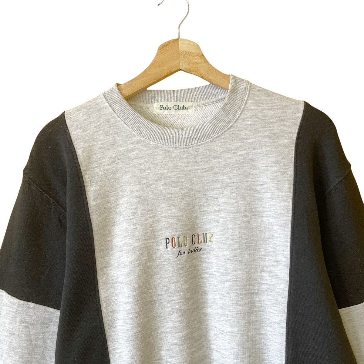 Polo Club Spellout Multicolour Crewneck Sweatshirt Size M