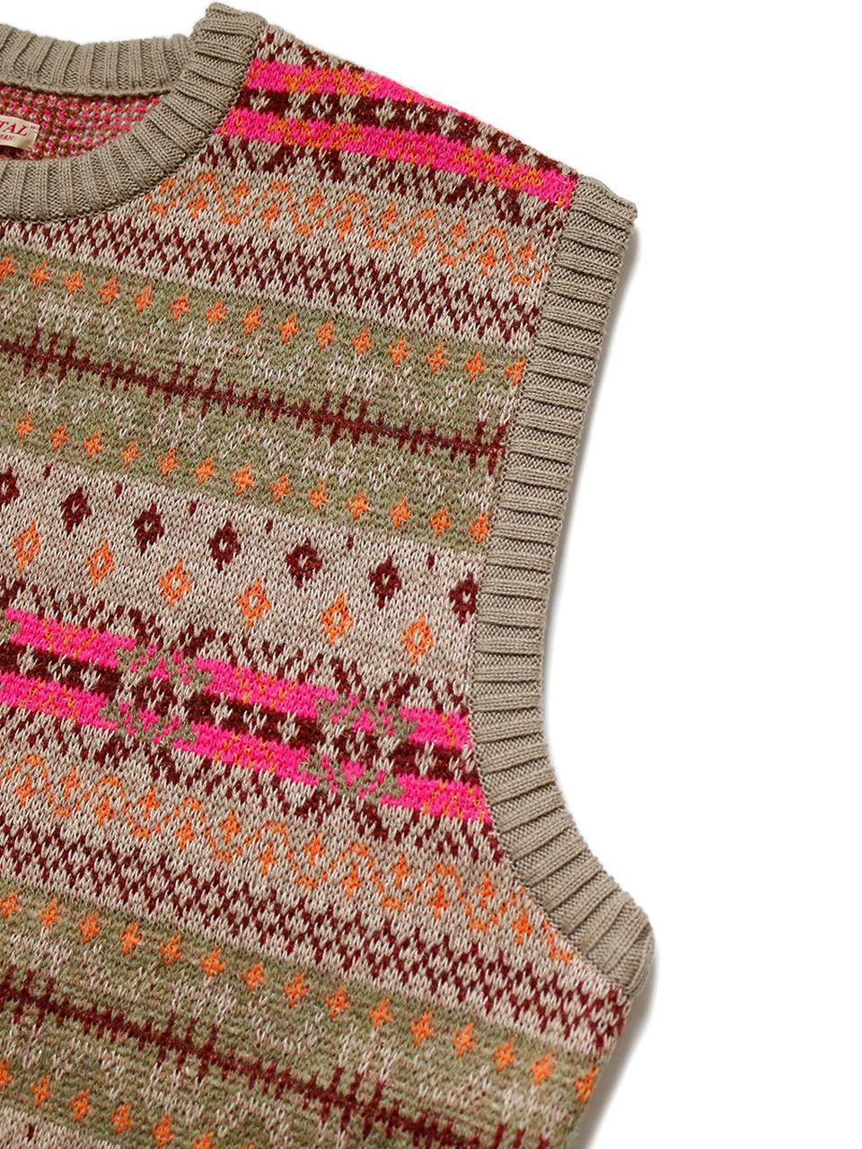 Kapital 7G wool Fair Isle Bone vest Size US L / EU 52-54 / 3 - 12 Thumbnail