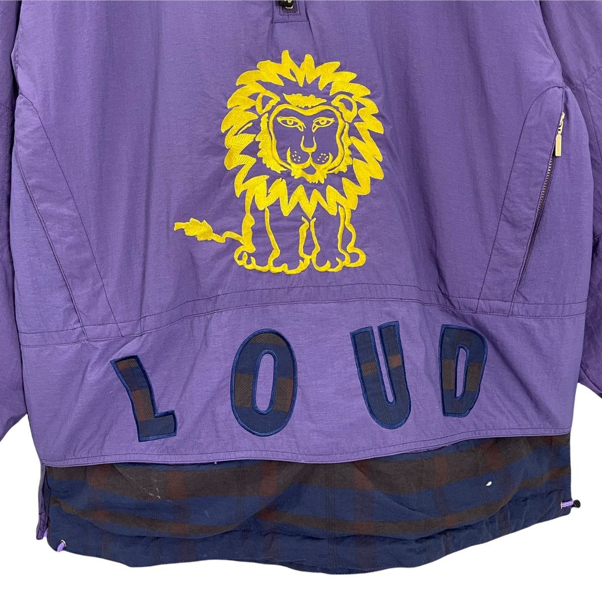 Japanese Brand 90s Wagner Loud Halfzip Jacket Big Logo Embroidered Size XL Size US XL / EU 56 / 4 - 3 Thumbnail