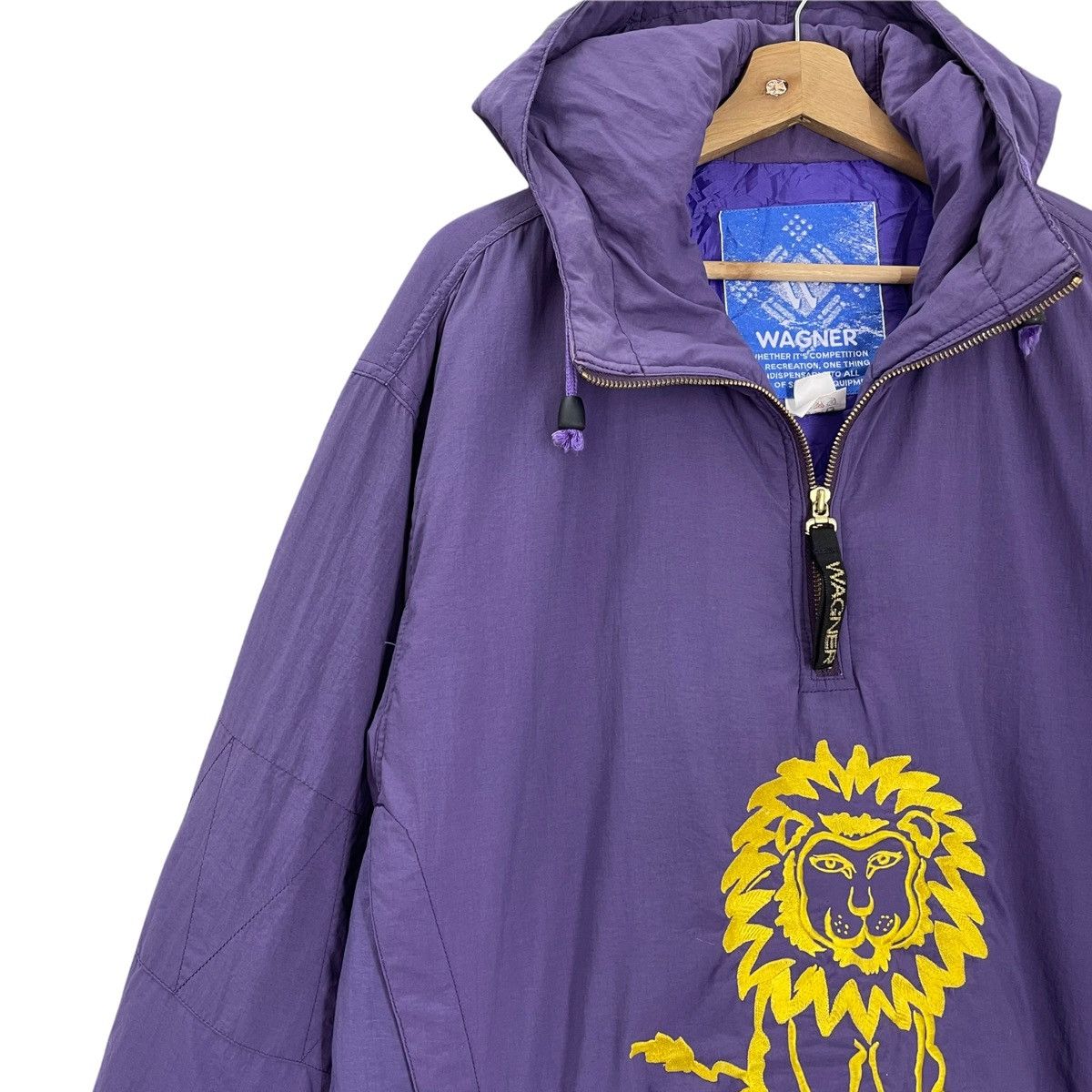 Japanese Brand 90s Wagner Loud Halfzip Jacket Big Logo Embroidered Size XL Size US XL / EU 56 / 4 - 5 Thumbnail
