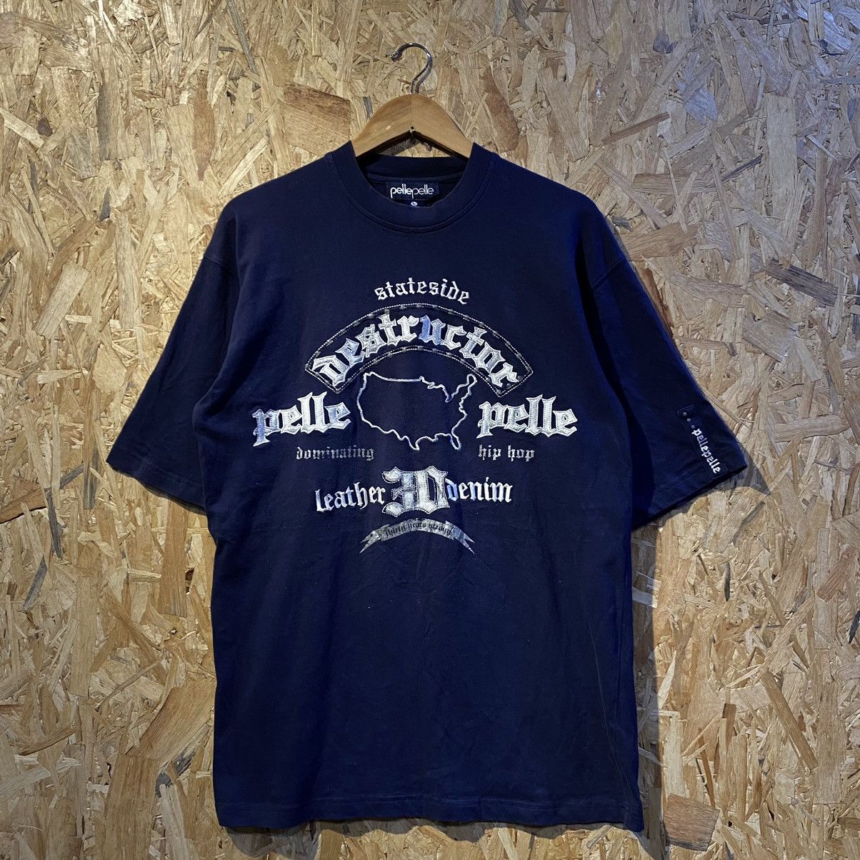 Pelle Pelle × Rap Tees × Vintage VINTAGE‼️Pelle Pelle Stateside Destructor Dominating Hip Hop Size US L / EU 52-54 / 3 - 1 Thumbnail