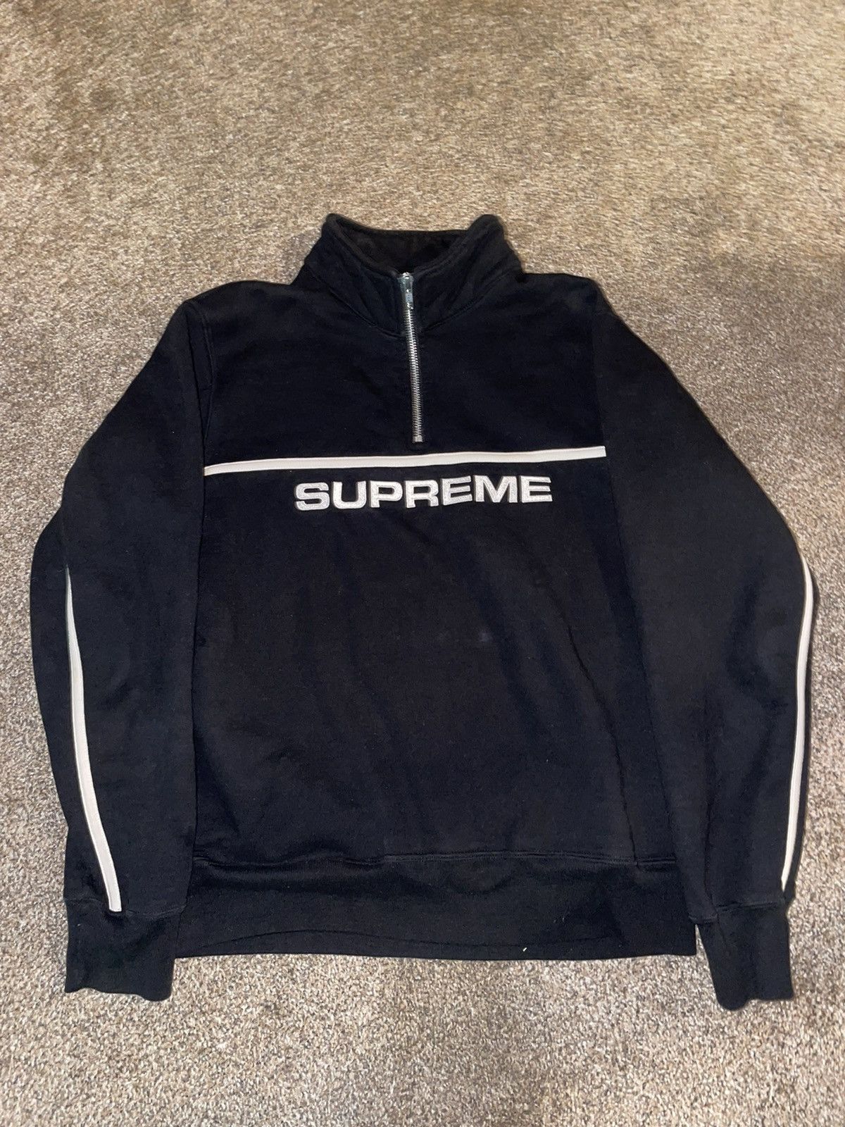 Supreme two tone half zip online