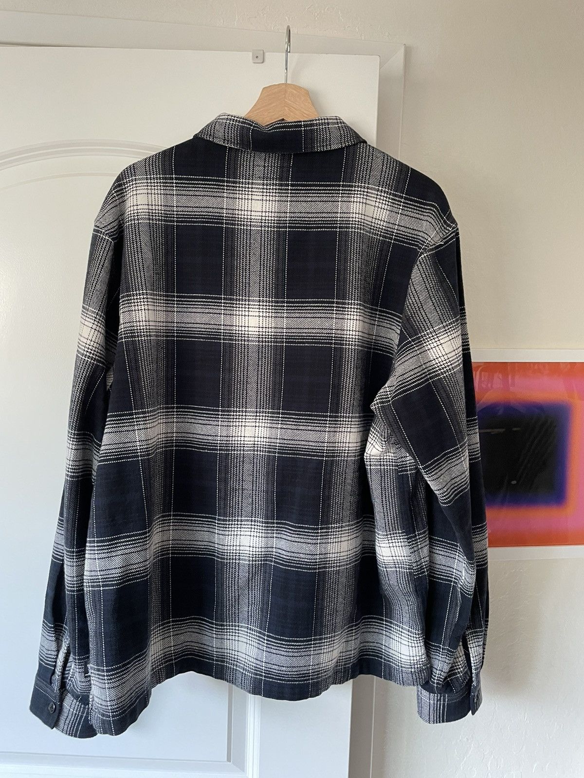 Stussy Stussy Paul Shadow Plaid Zip Shirt | Grailed