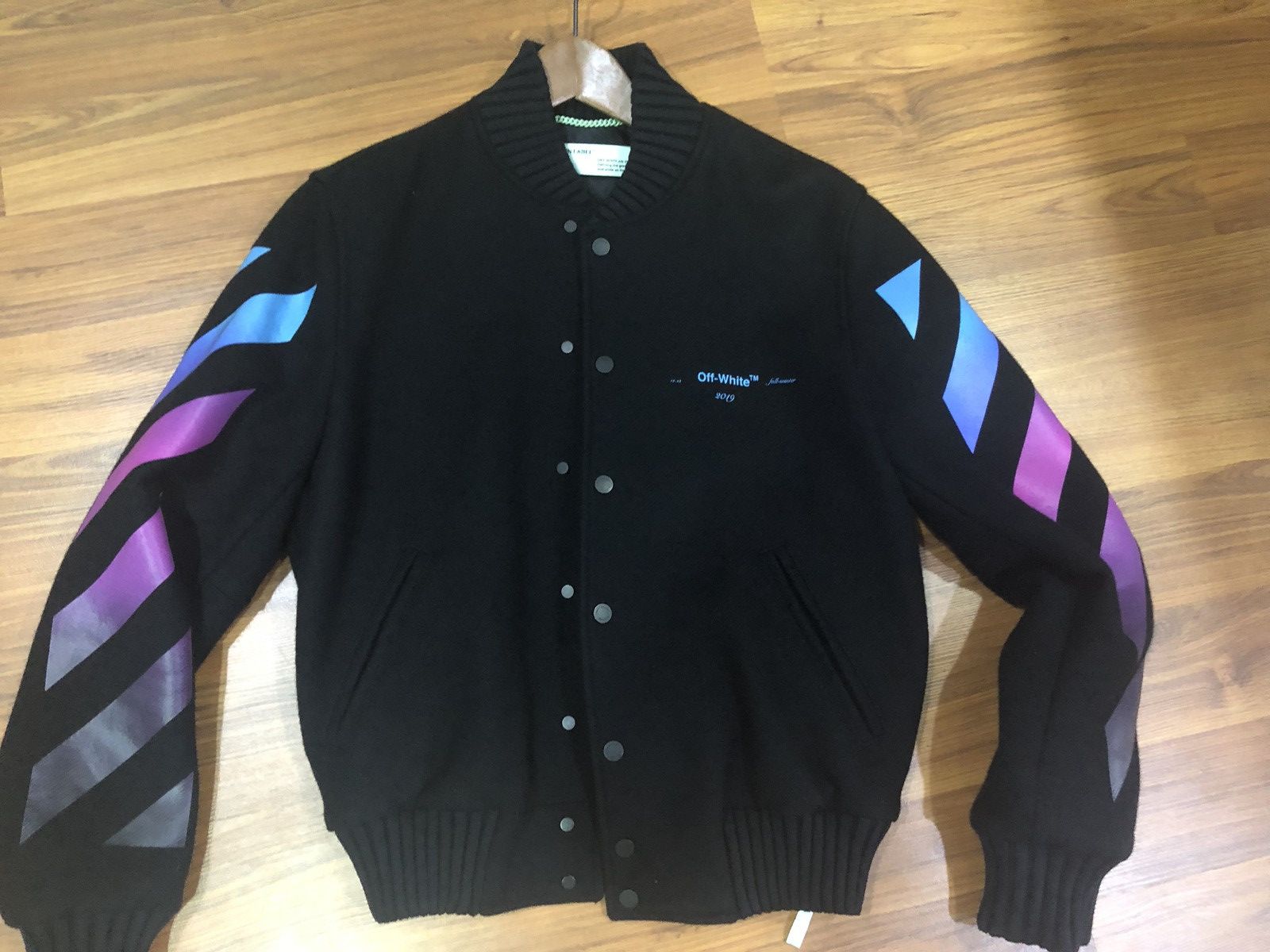Off white gradient varsity outlet