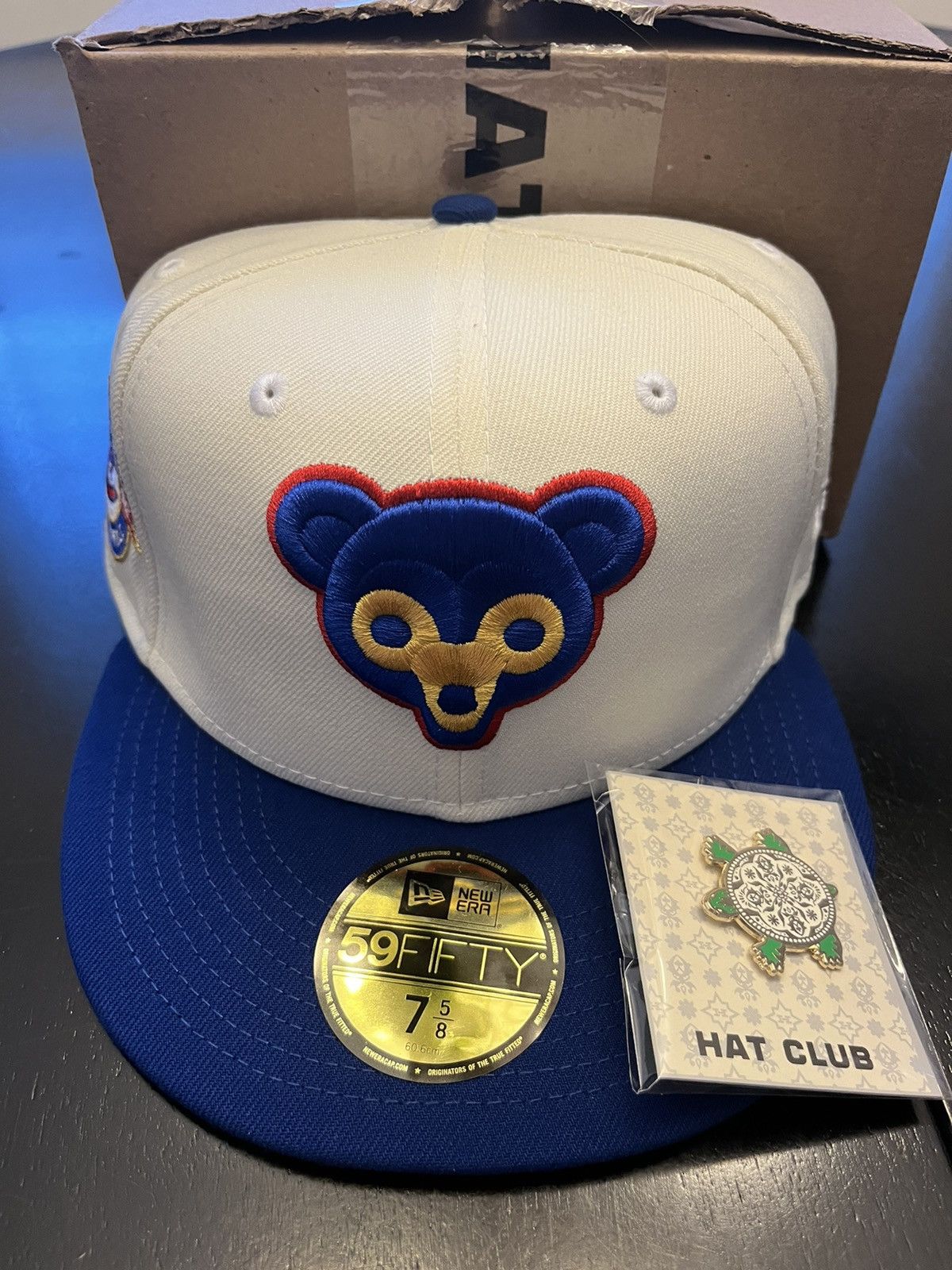 Hat club exclusive white dome Colorado factory Rockies fitted 7 5/8