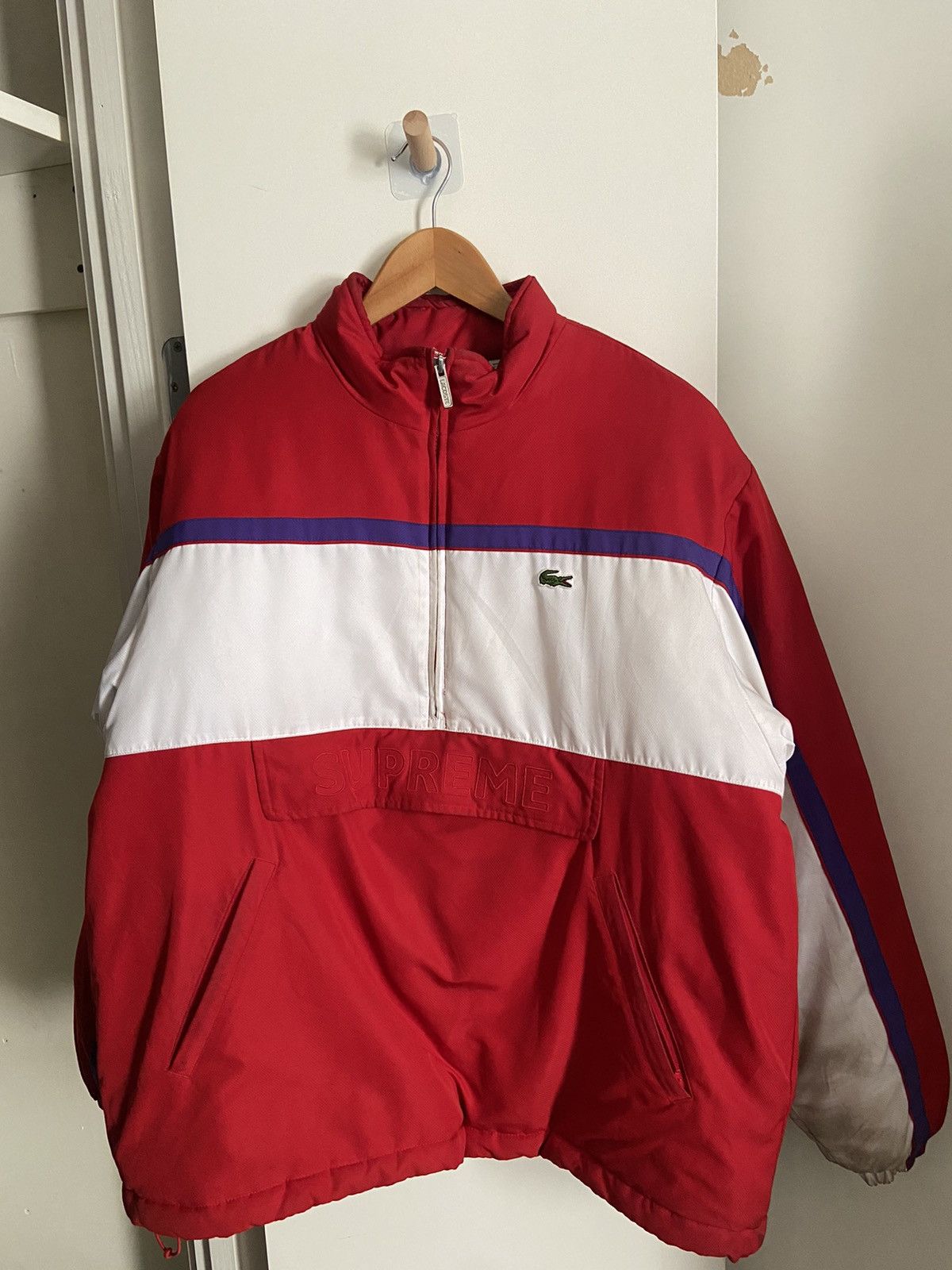 LS　Supreme Lacoste アノラックジャケット　希少XL LS Supreme Lacoste アノラックジャケット 希少XL BRAND NEW