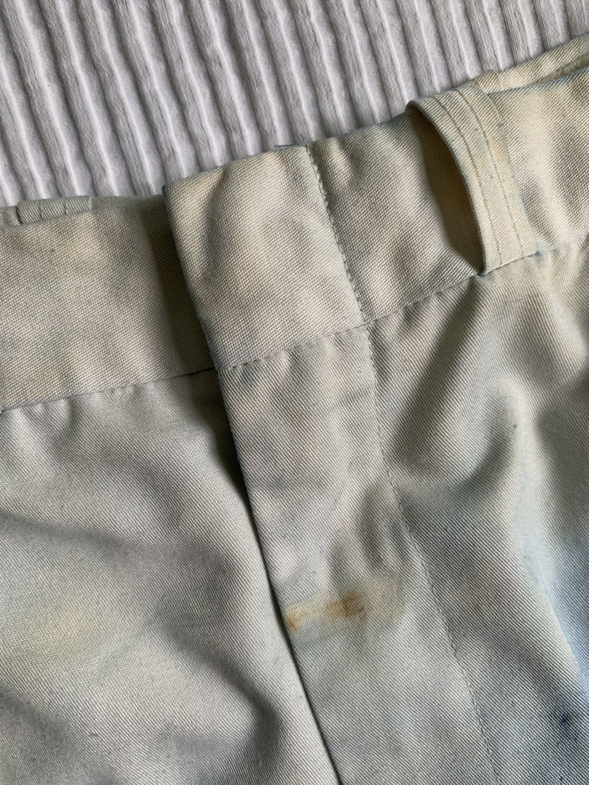 Indigo × Japanese Brand × Vintage Satin Heavy Sun Faded Creased Indigo Cloudy Pants Size US 26 / EU 42 - 4 Thumbnail