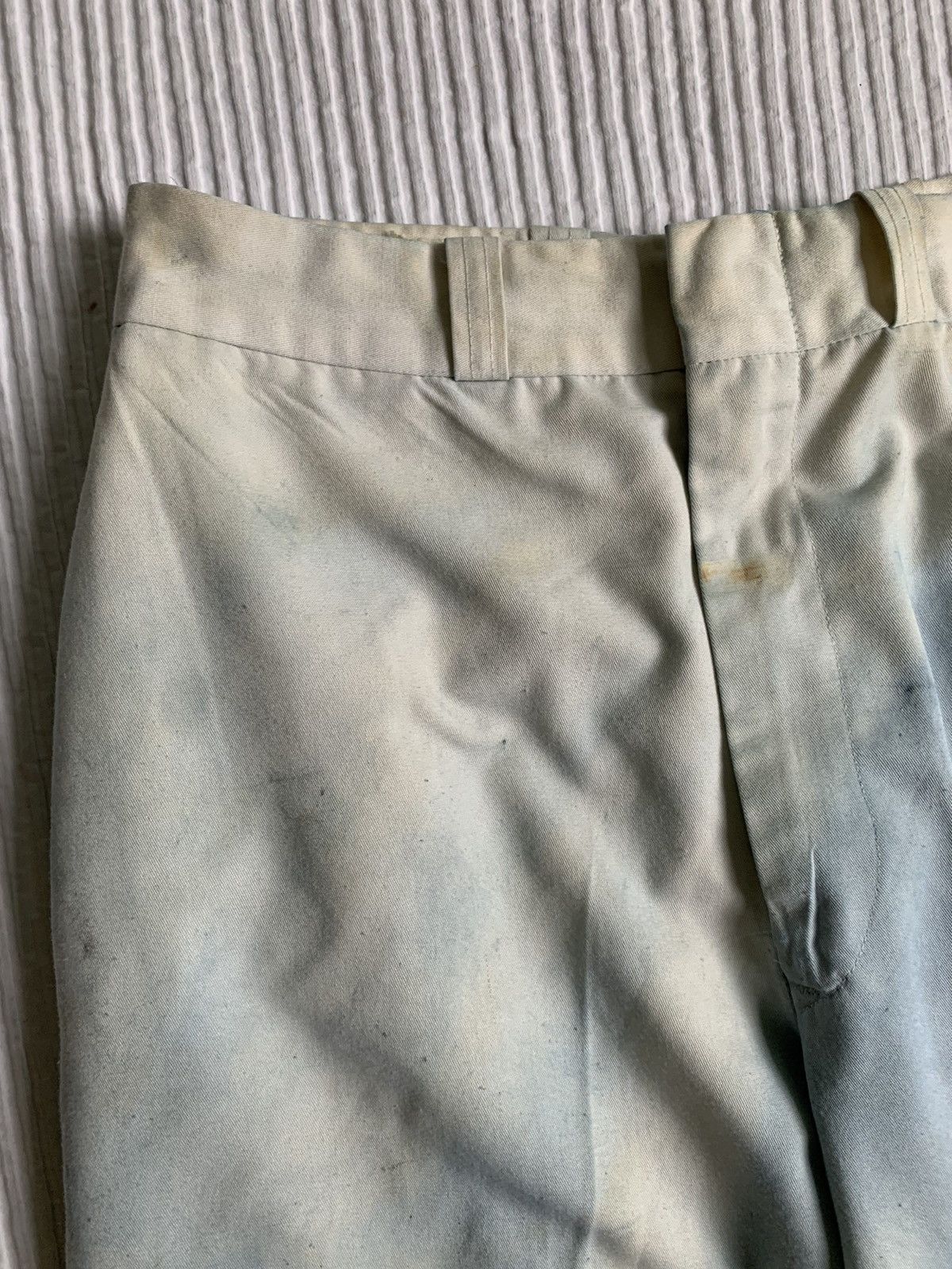 Indigo × Japanese Brand × Vintage Satin Heavy Sun Faded Creased Indigo Cloudy Pants Size US 26 / EU 42 - 3 Thumbnail