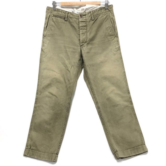 Visvim [M] VISVIM HIGH WATER CHINO PANTS OLIVE | Grailed