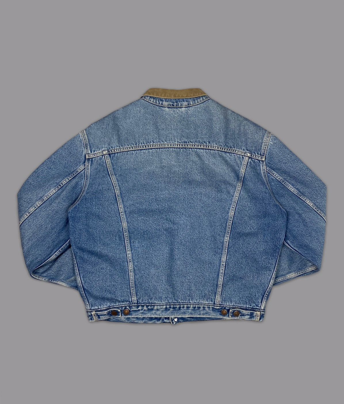 Levi's × Levi's Vintage Clothing × Vintage LEVIS VINTAGE 90S PLAID LINED TRUCKER DENIM JACKET Size US XL / EU 56 / 4 - 6 Thumbnail