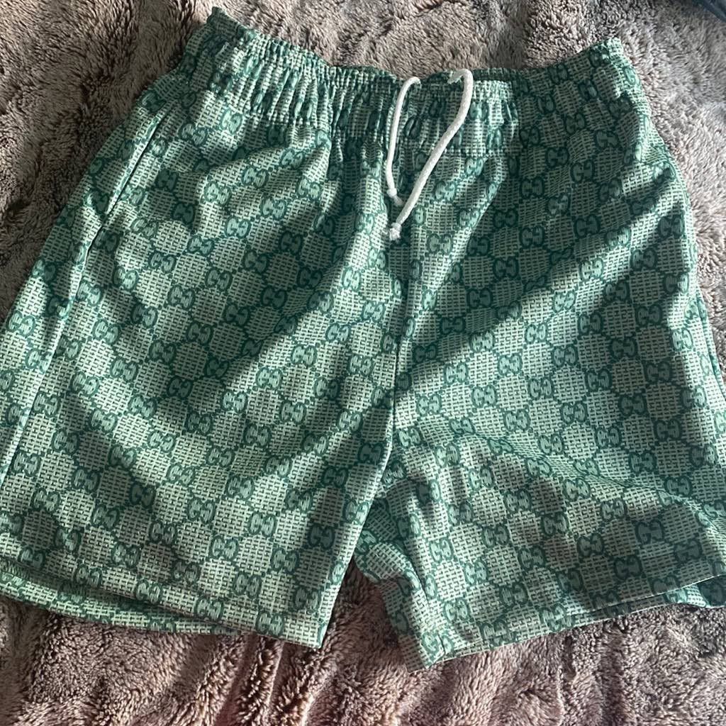 Bravest Studios 🐲Bravest Studios Sage Green / Gucci Mesh Shorts (SMALL) |  Grailed