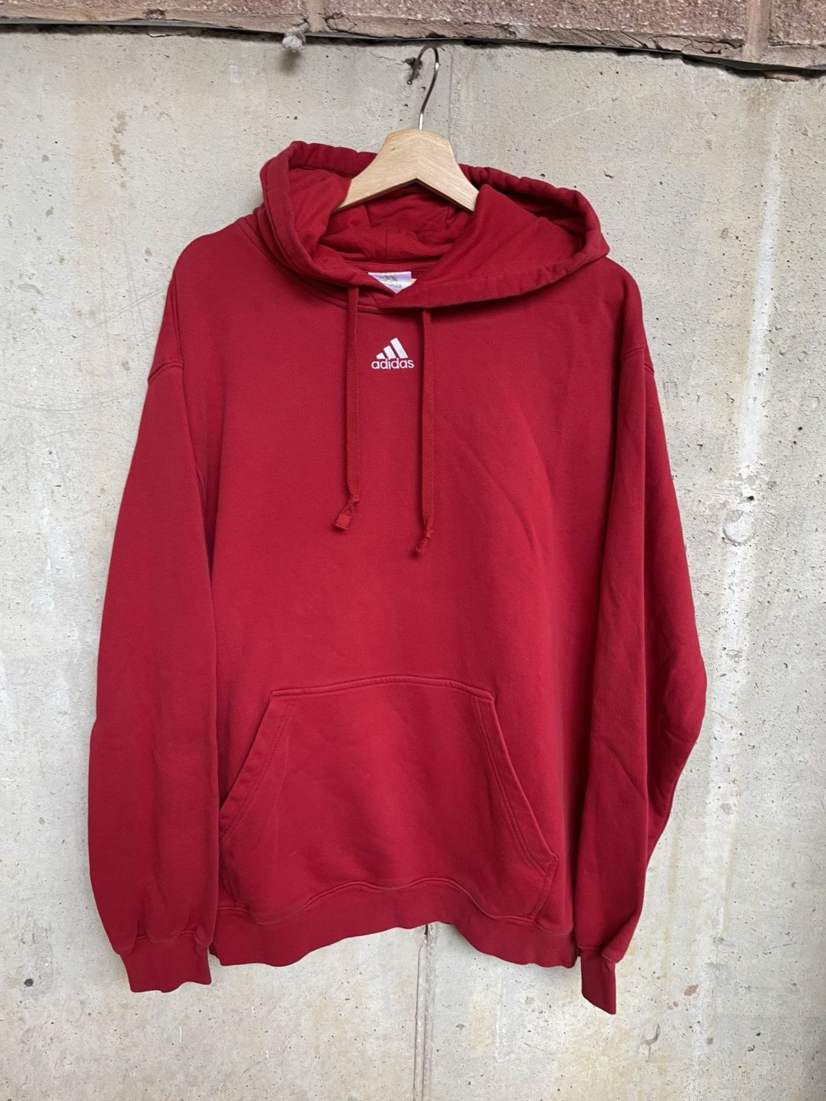 Adidas Center Logo Hoodie | Grailed
