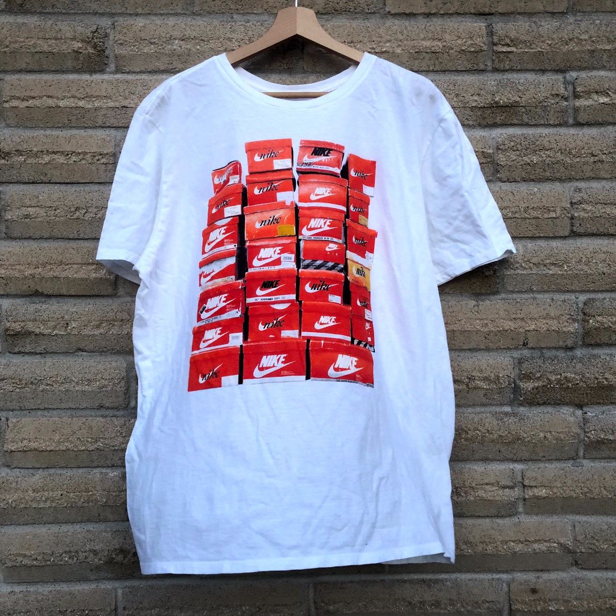 Nike Nike shoe box stacked sneaker head graphic t shirt XL Grailed