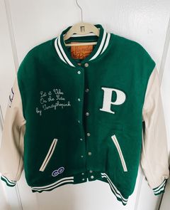 Vandy The Pink Parsley Varsity Jacket Green Size XL L70cm W70cm