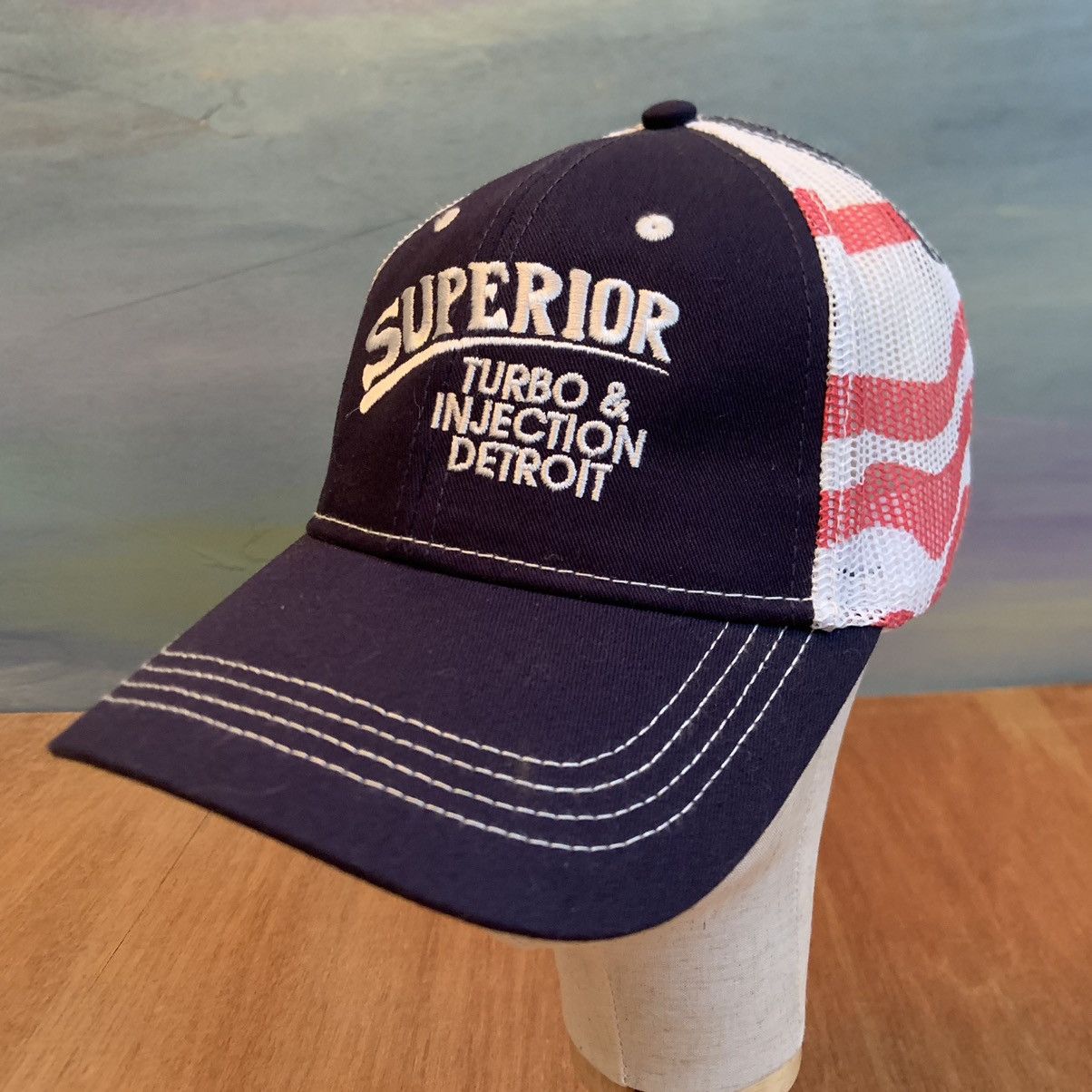 Workers Superior Turbo and Injection Detroit Trucker Hat Flag | Grailed