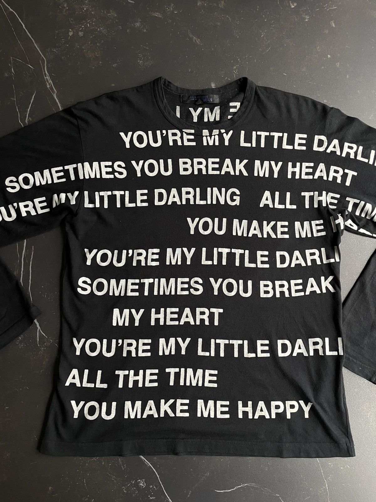 Comme des Garcons × Junya Watanabe SS02 Poem Longsleeve | Grailed