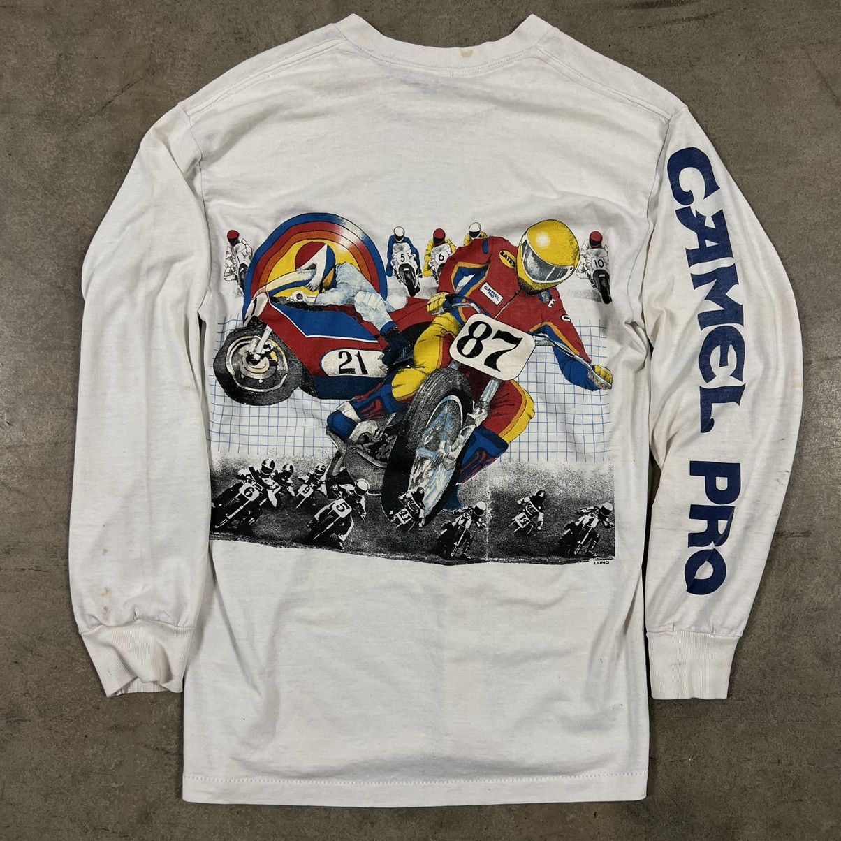 Vintage Vintage 80’s Rare Camel Pro Motocross Racing Long Sleeve | Grailed