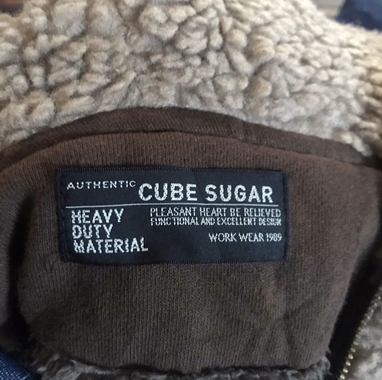 Japanese Brand CUBE SUGAR HOODIE SHERPA DENIM SLEEVES Size US XL / EU 56 / 4 - 6 Thumbnail
