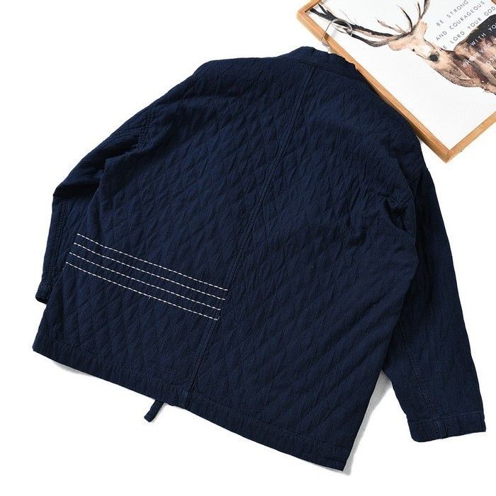 Japanese Brand New 2022 Denim Cardigan Kimono Noragi Jacket Size US L / EU 52-54 / 3 - 3 Thumbnail