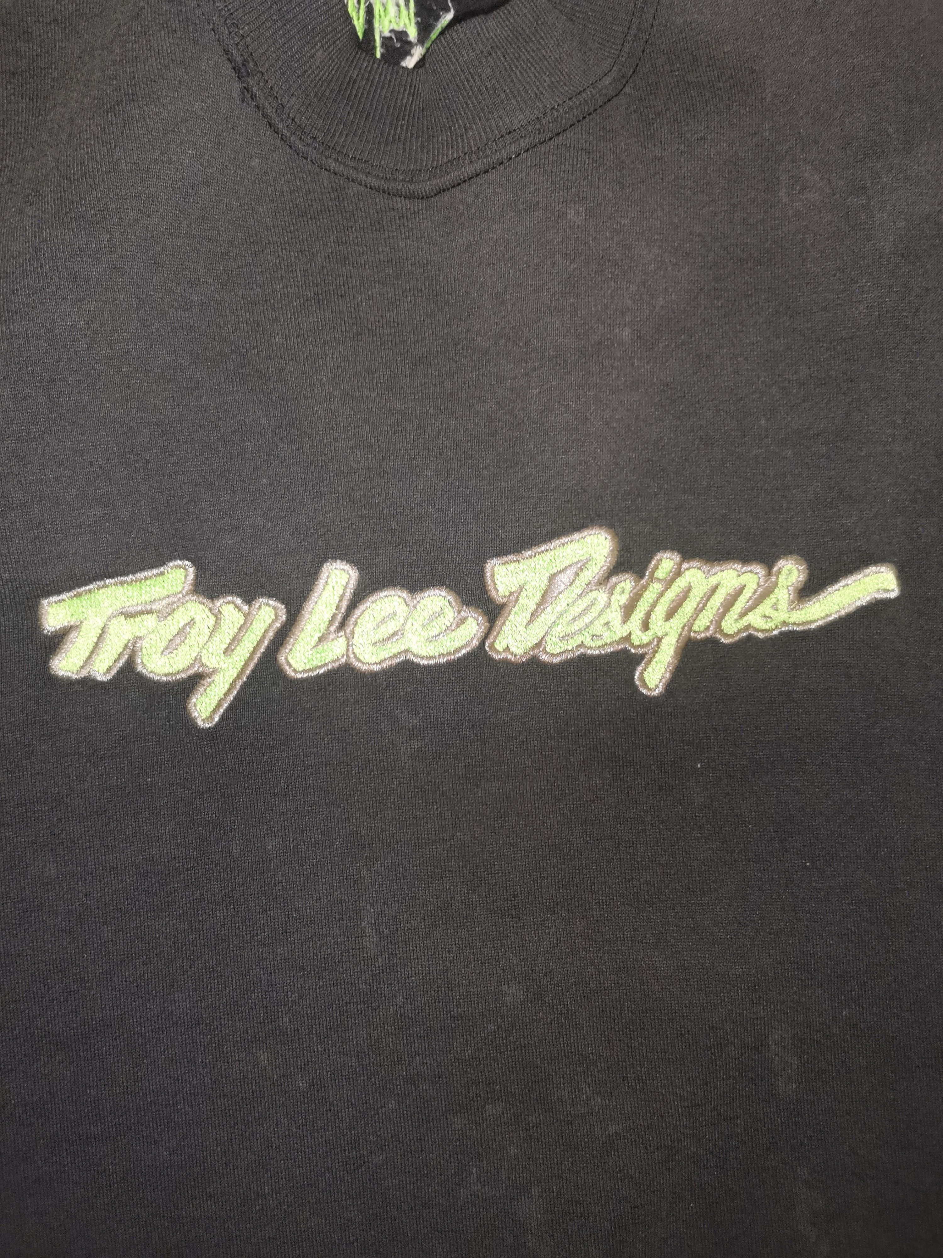 Vintage Vintage "Distressed" Troy Lee Designs Spellout Crewneck Size US L / EU 52-54 / 3 - 3 Thumbnail