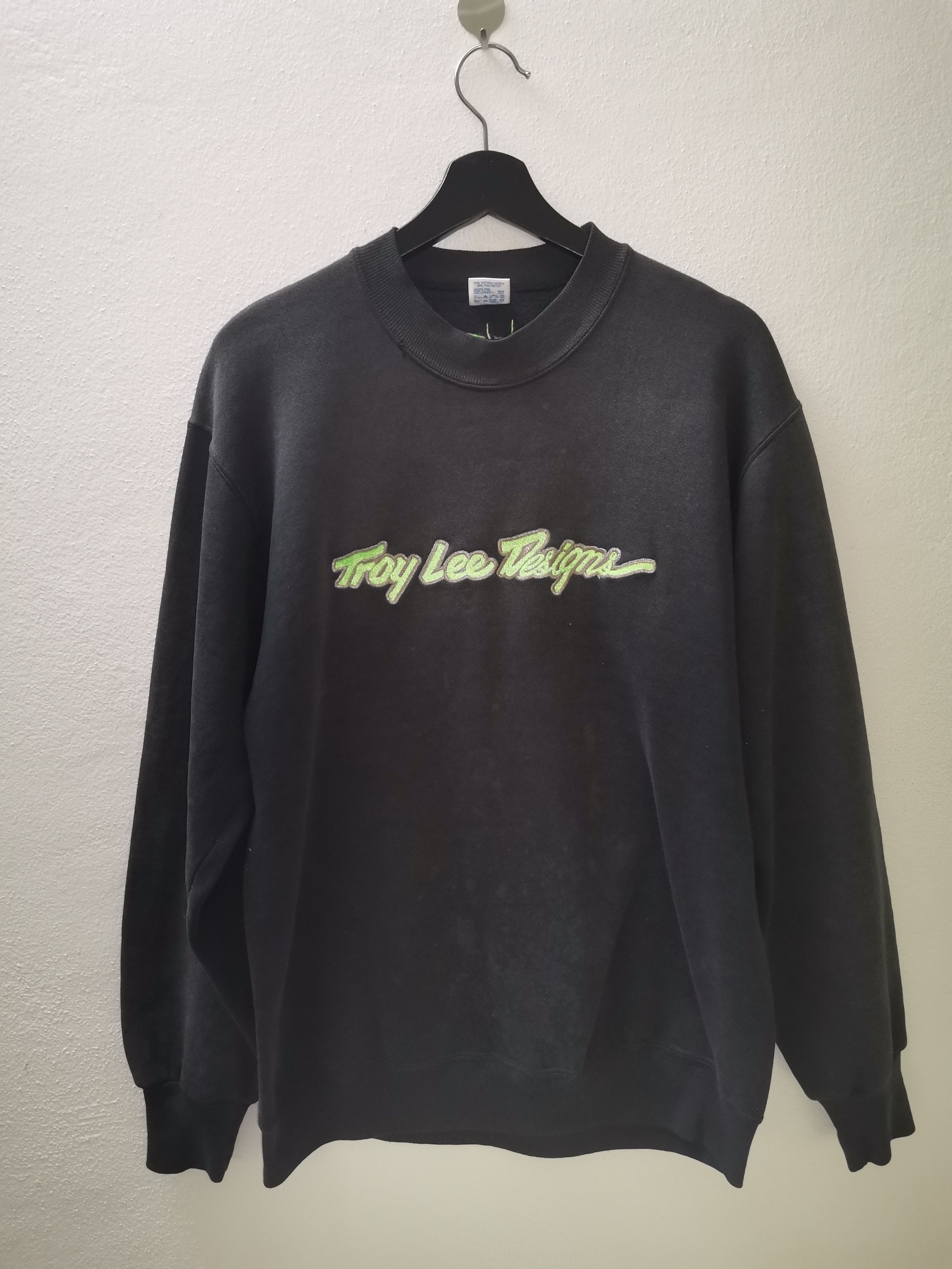 Vintage Vintage "Distressed" Troy Lee Designs Spellout Crewneck Size US L / EU 52-54 / 3 - 1 Thumbnail