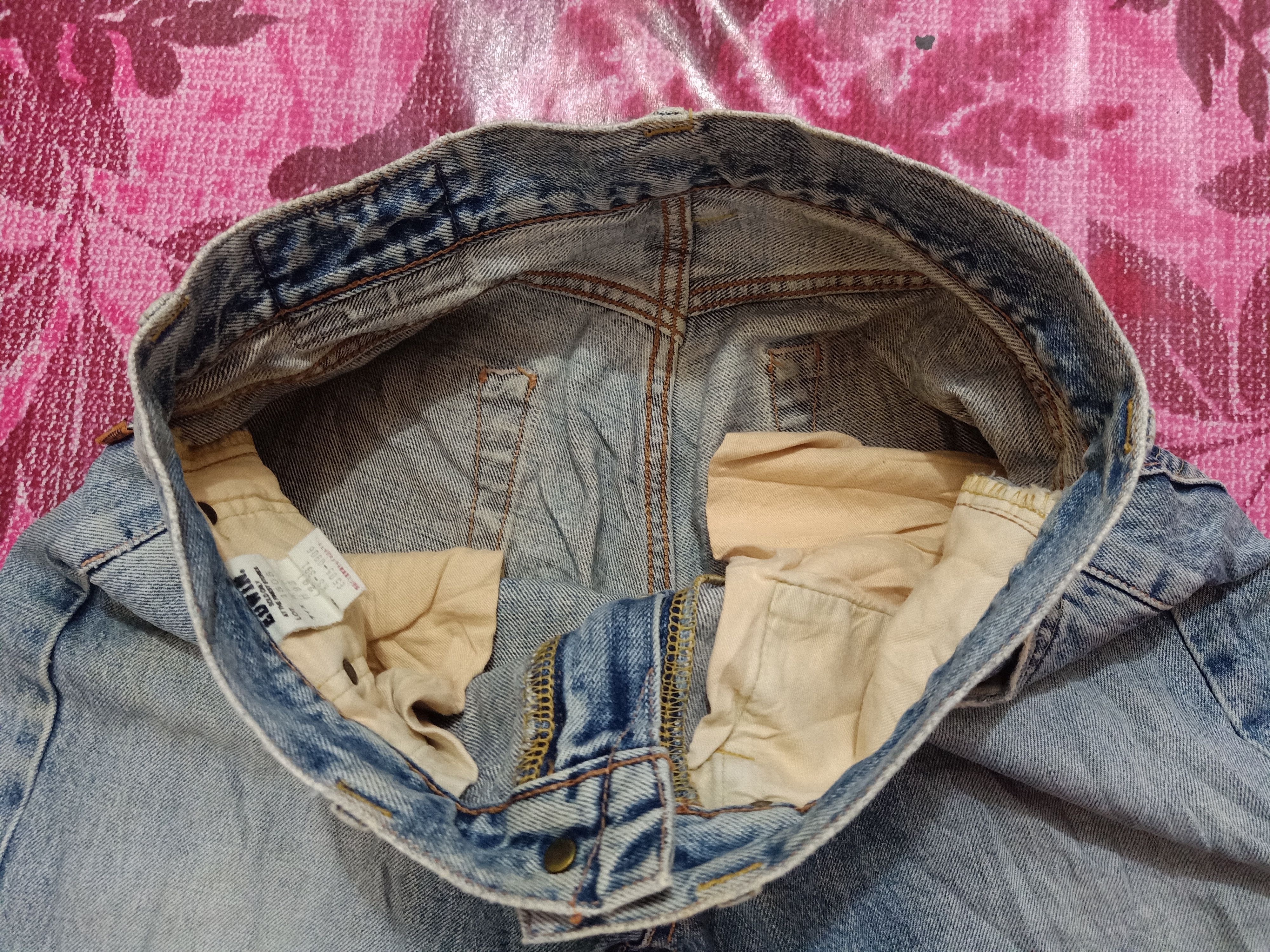 Vintage Vintage Edwin Selvedge Thrashed Denim Jeans Size US 30 / EU 46 - 9 Thumbnail
