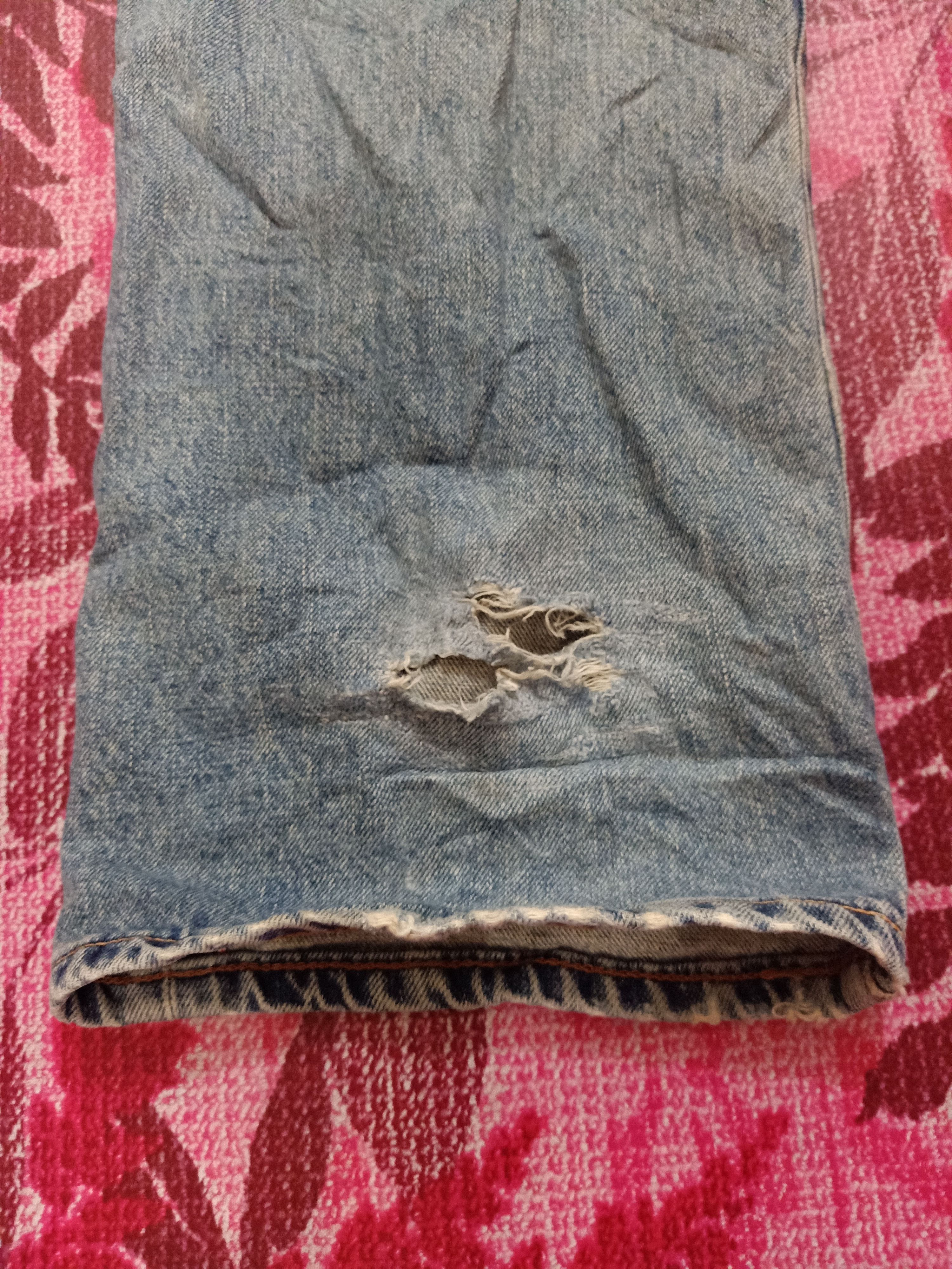 Vintage Vintage Edwin Selvedge Thrashed Denim Jeans Size US 30 / EU 46 - 17 Thumbnail