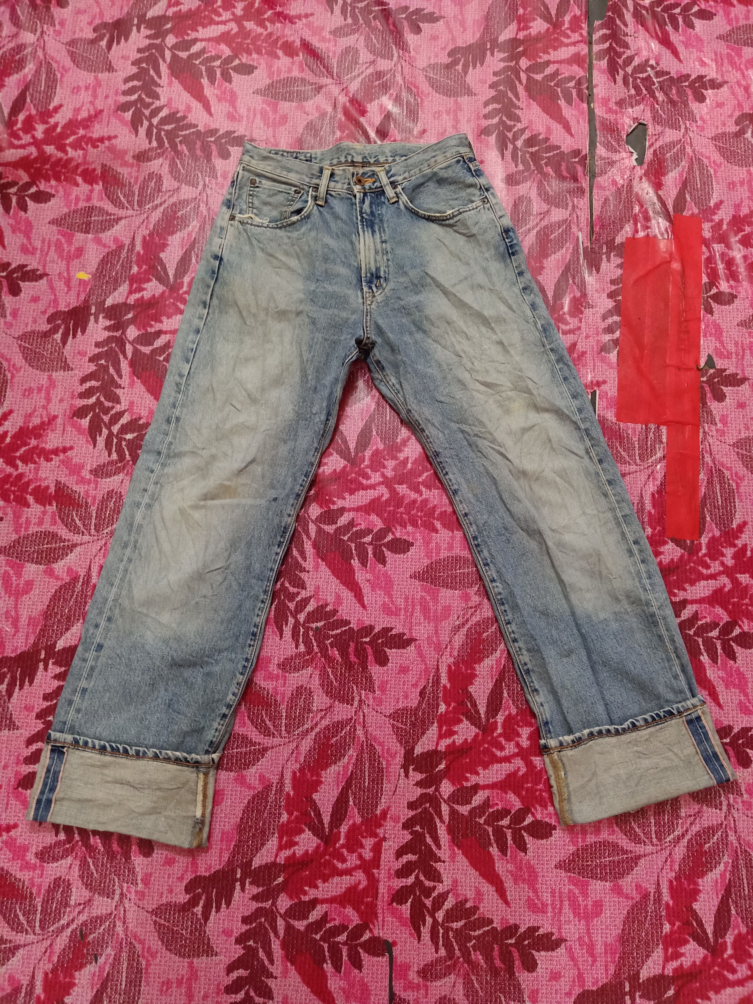 Vintage Vintage Edwin Selvedge Thrashed Denim Jeans Size US 30 / EU 46 - 1 Thumbnail
