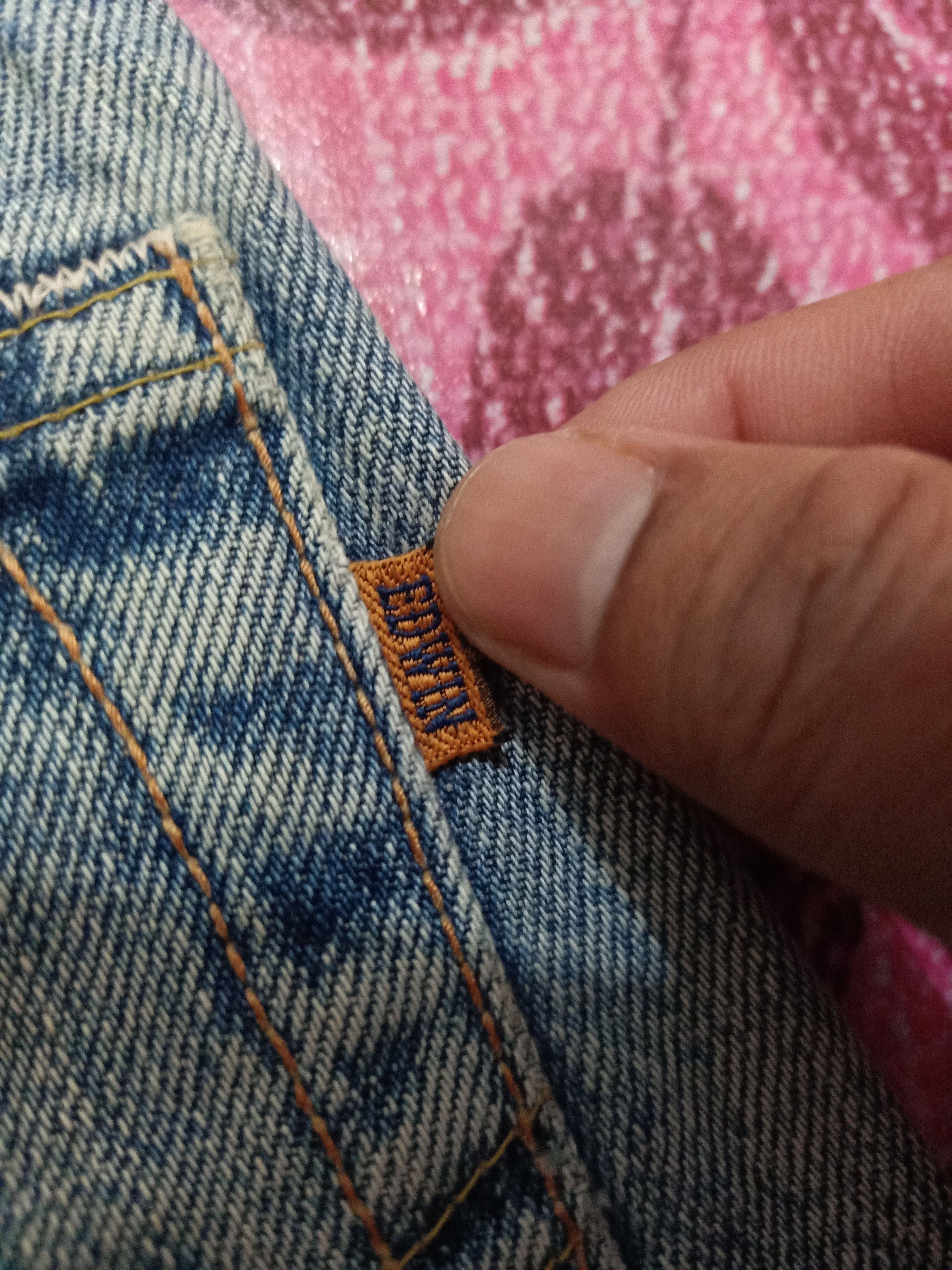 Vintage Vintage Edwin Selvedge Thrashed Denim Jeans Size US 30 / EU 46 - 14 Thumbnail