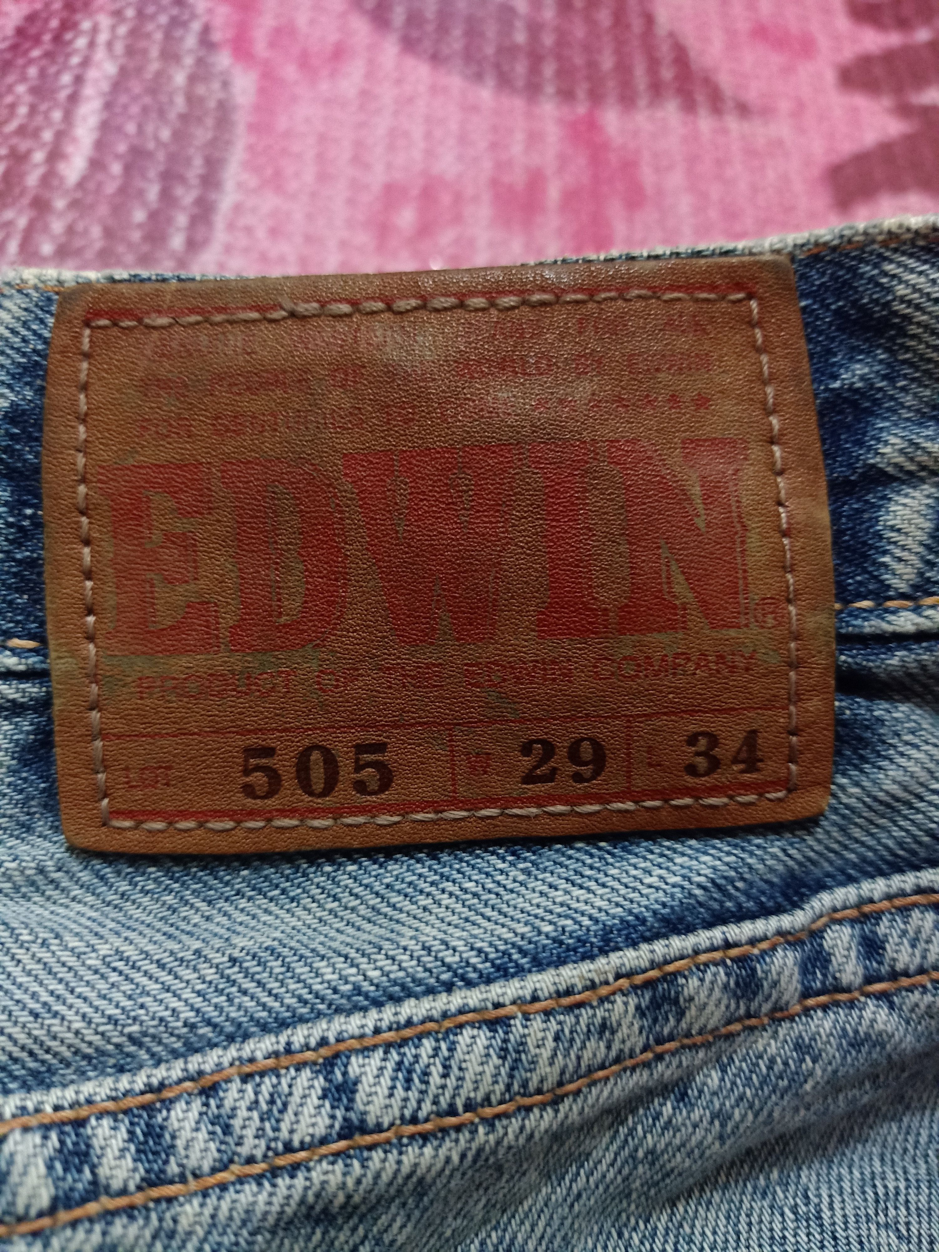 Vintage Vintage Edwin Selvedge Thrashed Denim Jeans Size US 30 / EU 46 - 15 Thumbnail