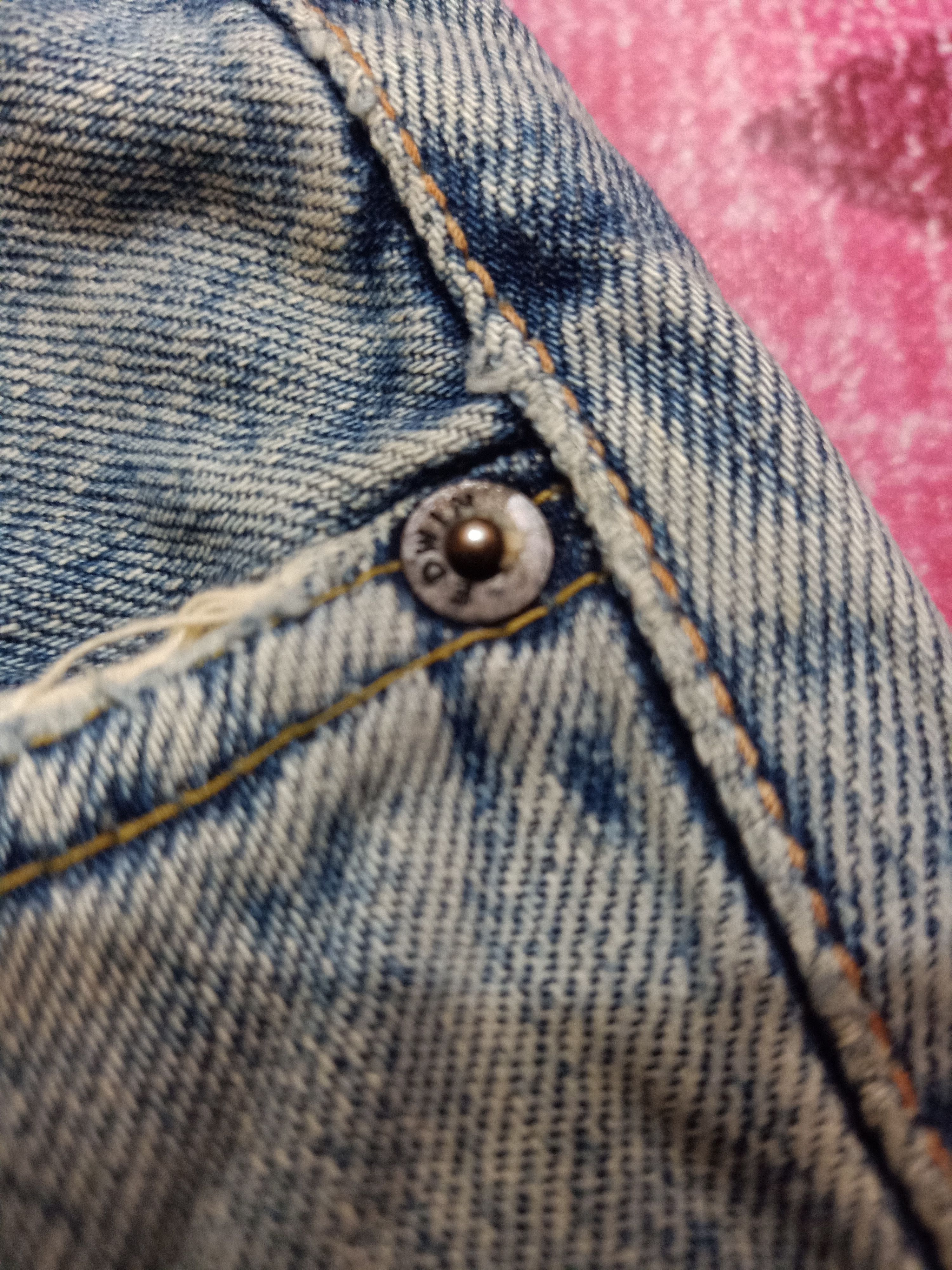 Vintage Vintage Edwin Selvedge Thrashed Denim Jeans Size US 30 / EU 46 - 7 Thumbnail