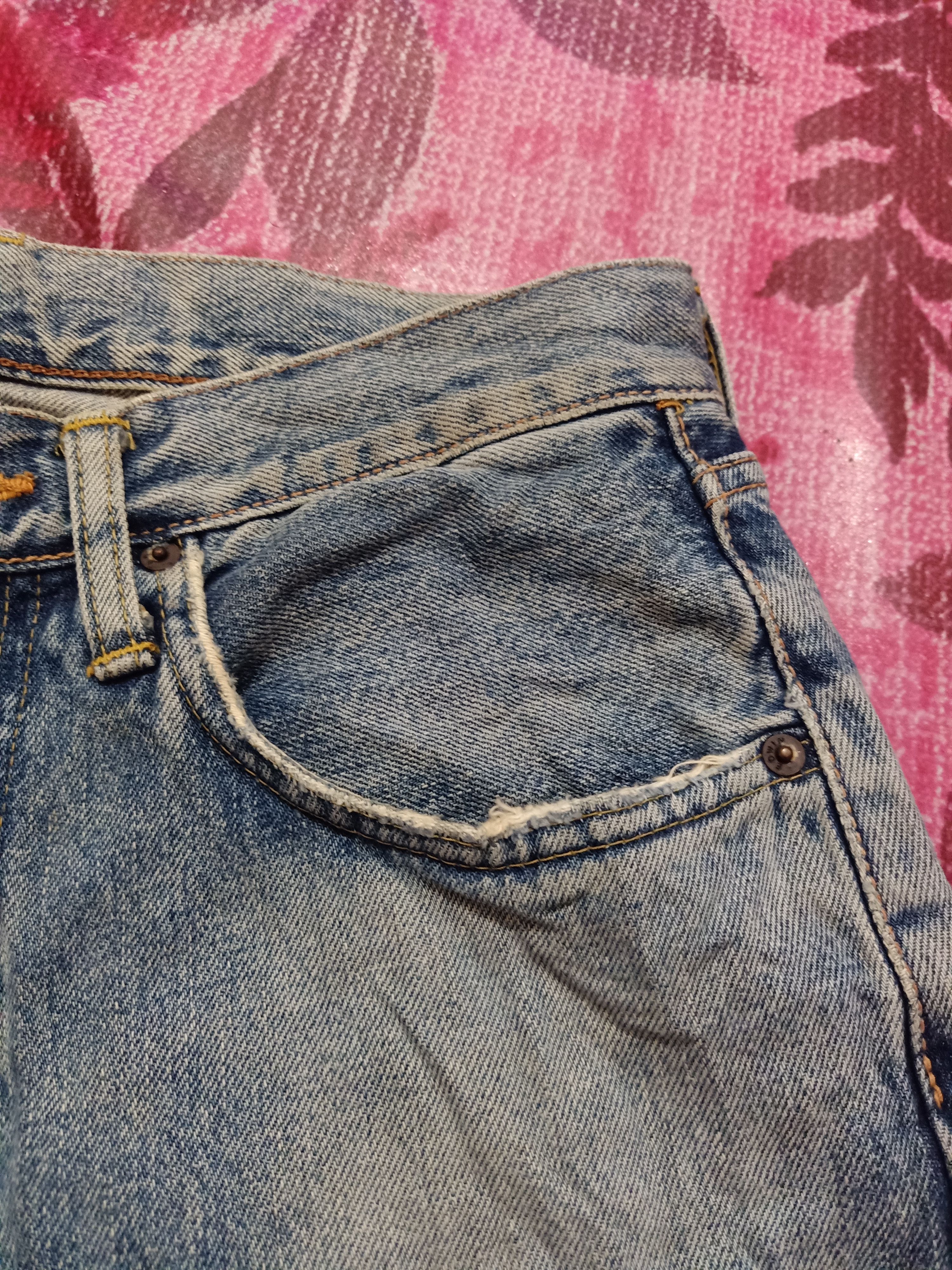 Vintage Vintage Edwin Selvedge Thrashed Denim Jeans Size US 30 / EU 46 - 4 Thumbnail