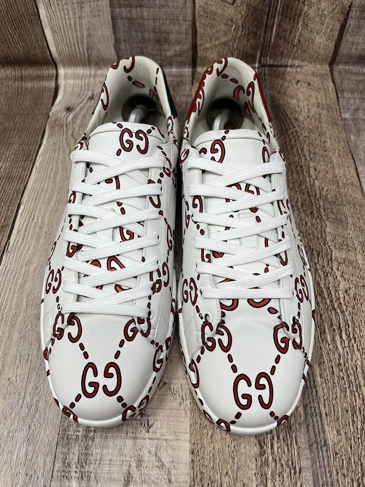 Gucci Gucci Ace Monogram GG All Over Print SIZE 10 Gucci Size US 10 / EU 43 - 2 Thumbnail