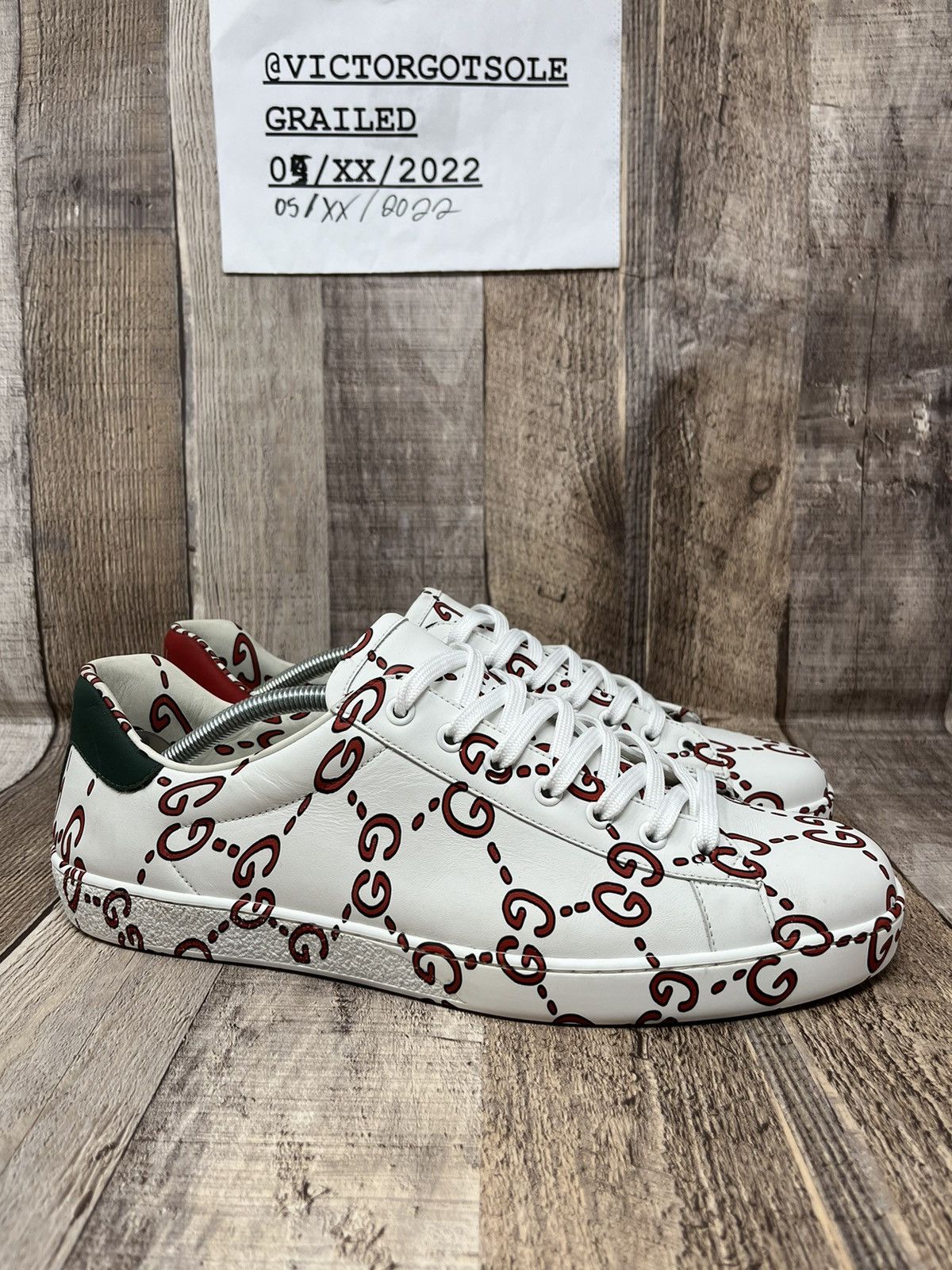 Gucci Gucci Ace Monogram GG All Over Print SIZE 10 Gucci Size US 10 / EU 43 - 1 Thumbnail