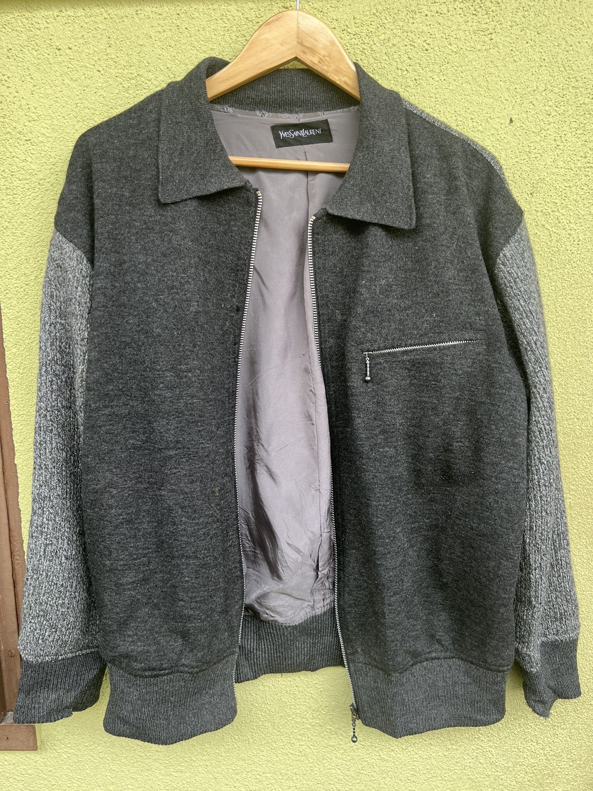 Vintage × Yves Saint Laurent Rare🔥🔥Yves Saint Laurent varsity jacket vintage Size US M / EU 48-50 / 2 - 2 Thumbnail