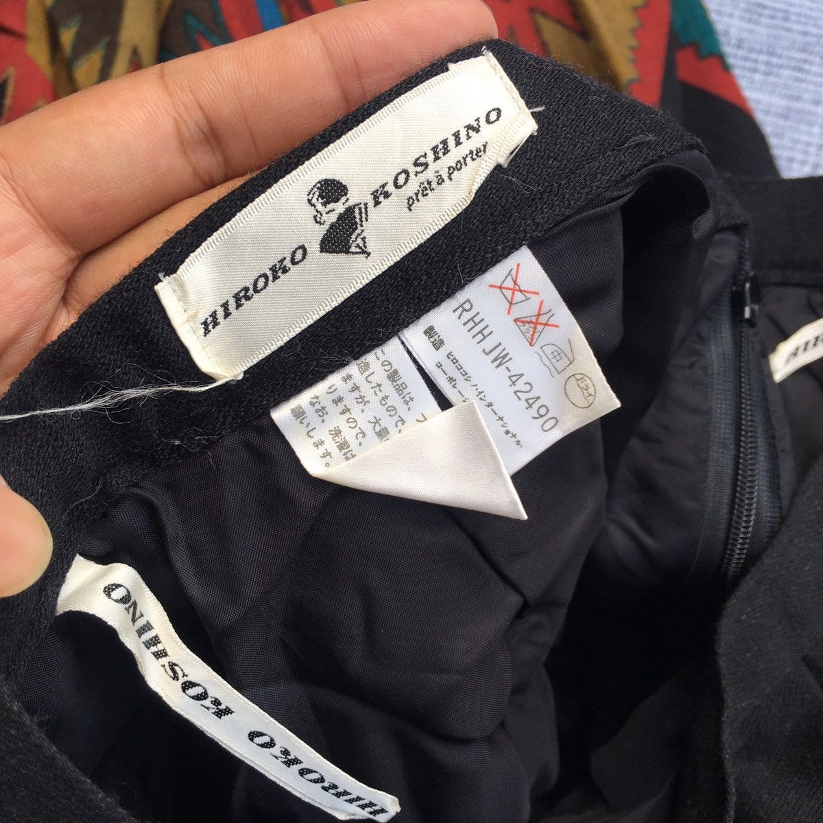 Hiroko Koshino Homme × Vintage black wool Size US 28 / EU 44 - 8 Thumbnail
