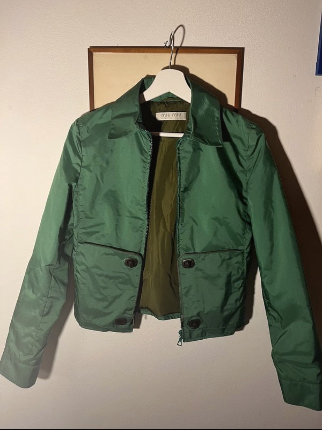 1999s miu miu archive nylon jacket