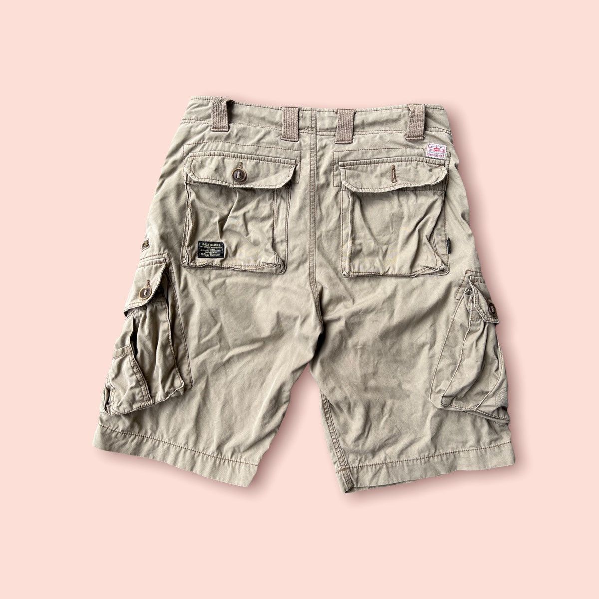 Japanese Brand VINTAGE BACK NUMBER UP ARMORED EQUIPMENT CARGO SHORTS Size US 31 - 4 Thumbnail