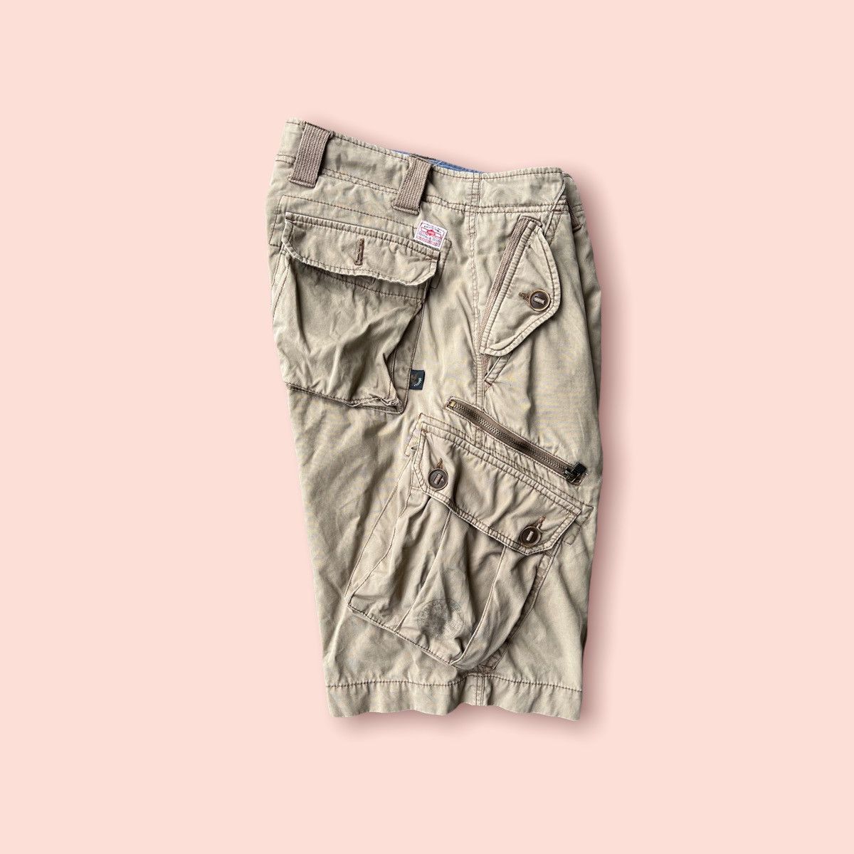 Japanese Brand VINTAGE BACK NUMBER UP ARMORED EQUIPMENT CARGO SHORTS Size US 31 - 5 Thumbnail