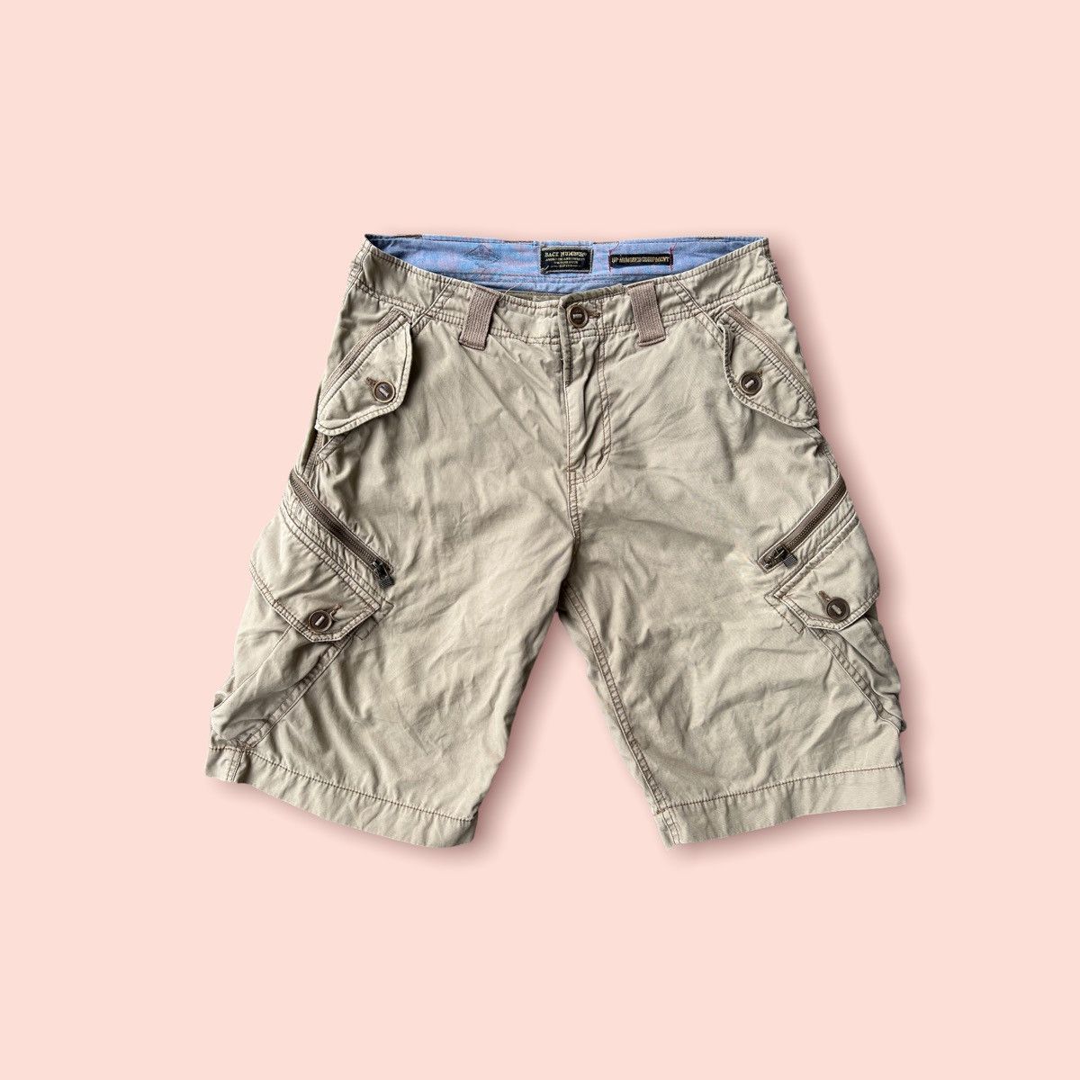 Japanese Brand VINTAGE BACK NUMBER UP ARMORED EQUIPMENT CARGO SHORTS Size US 31 - 3 Thumbnail