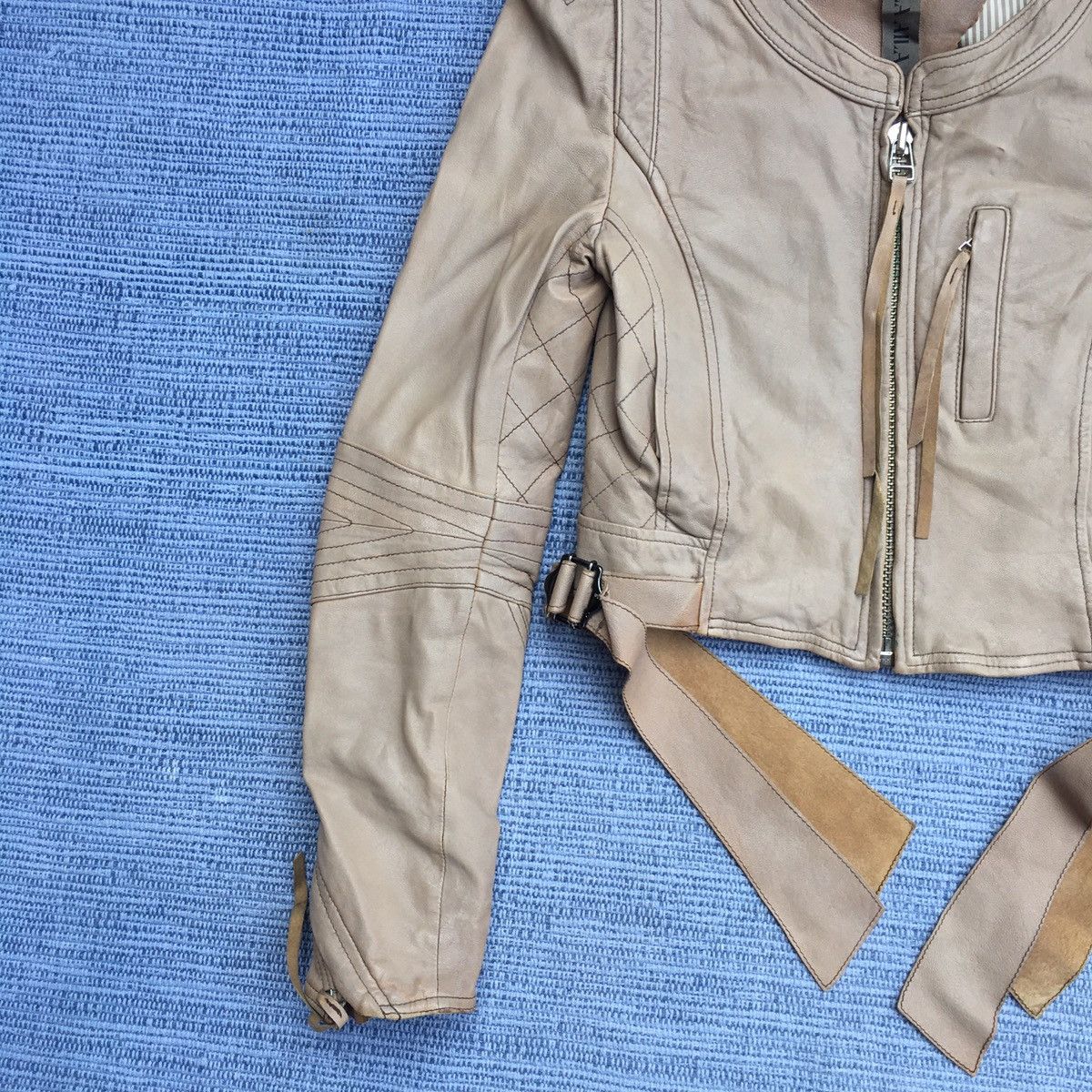 Japanese Brand aula aila leather jacket Size US XS / EU 42 / 0 - 4 Thumbnail