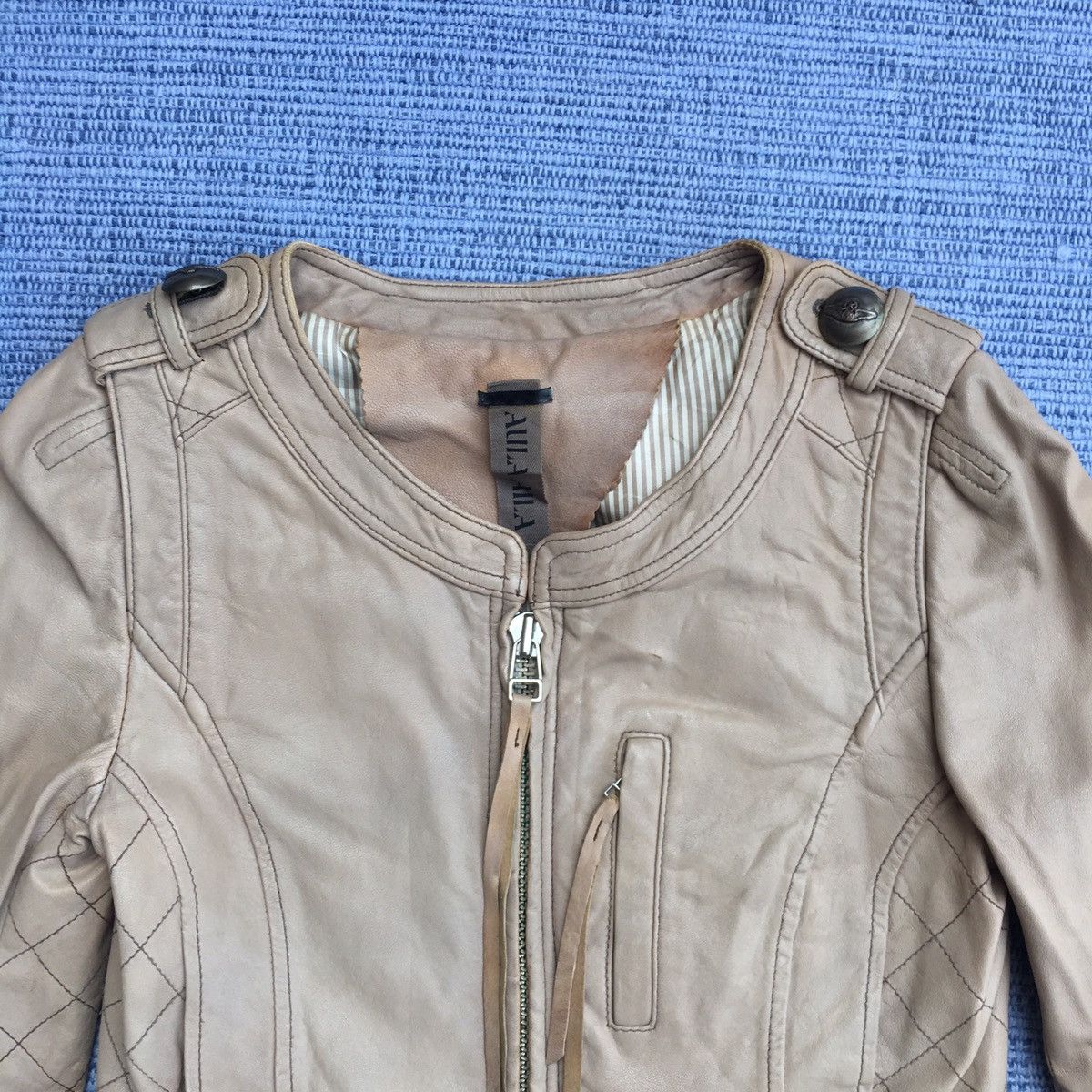 Japanese Brand aula aila leather jacket Size US XS / EU 42 / 0 - 2 Thumbnail