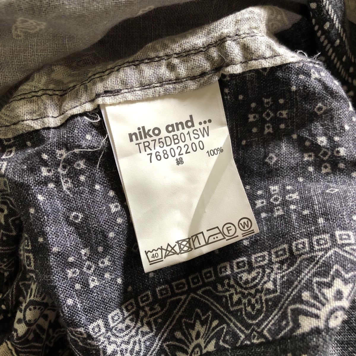 Beauty Beast × Japanese Brand Niko And Bandana Paisley Cropped Shirt Size L / US 10 / IT 46 - 9 Thumbnail