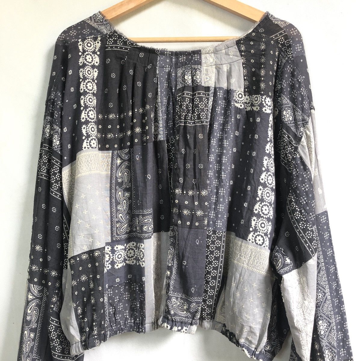 Beauty Beast × Japanese Brand Niko And Bandana Paisley Cropped Shirt Size L / US 10 / IT 46 - 4 Thumbnail