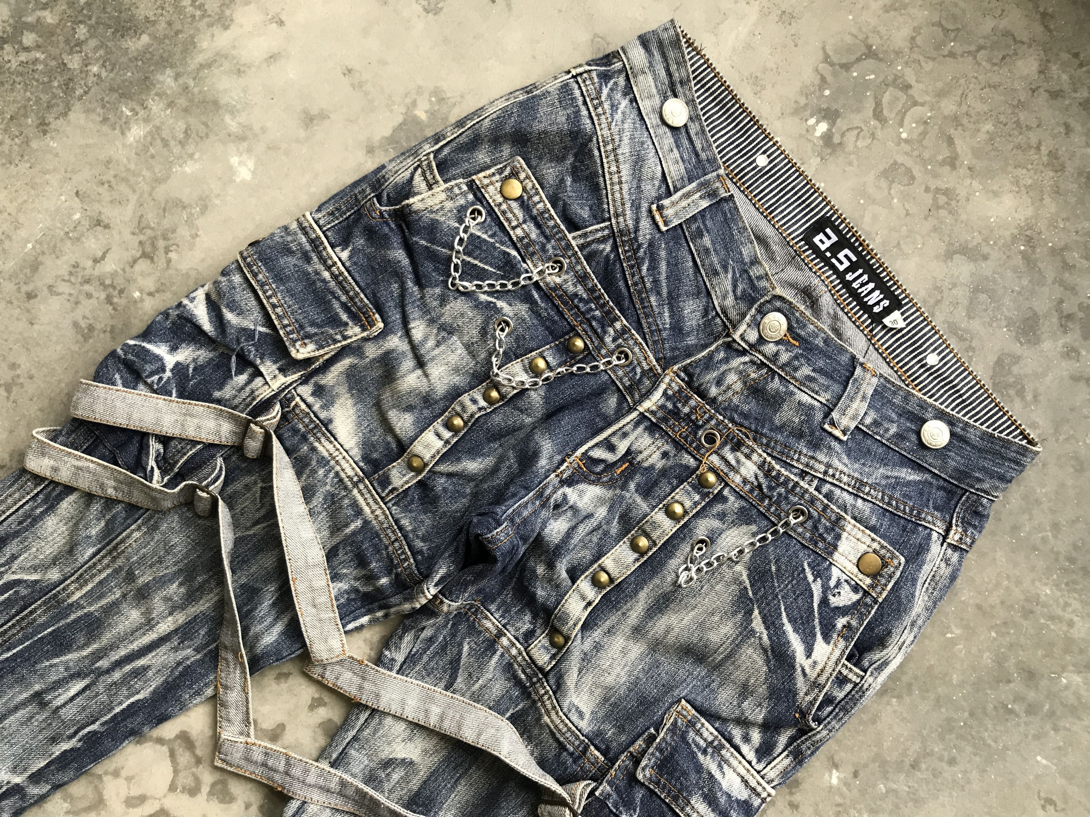 Japanese Brand CP48 AS Denim Double Vuja de Style Bondage Skinny Denim Size US 31 - 2 Thumbnail