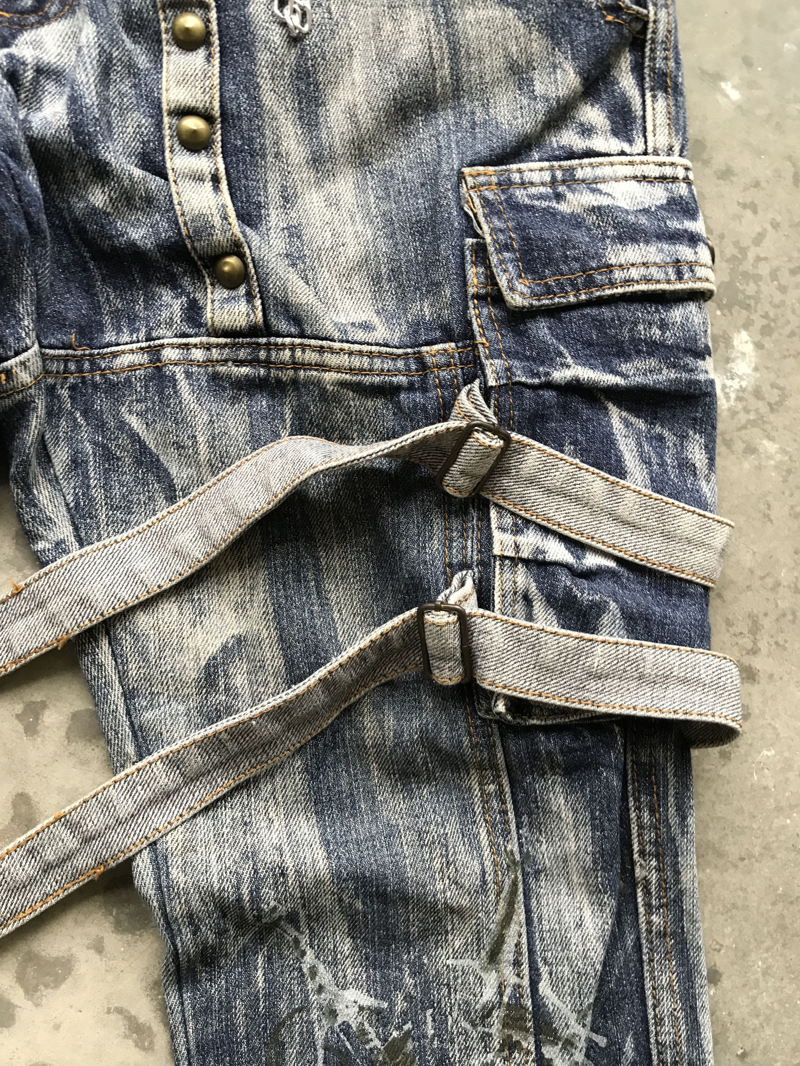 Japanese Brand CP48 AS Denim Double Vuja de Style Bondage Skinny Denim Size US 31 - 5 Thumbnail