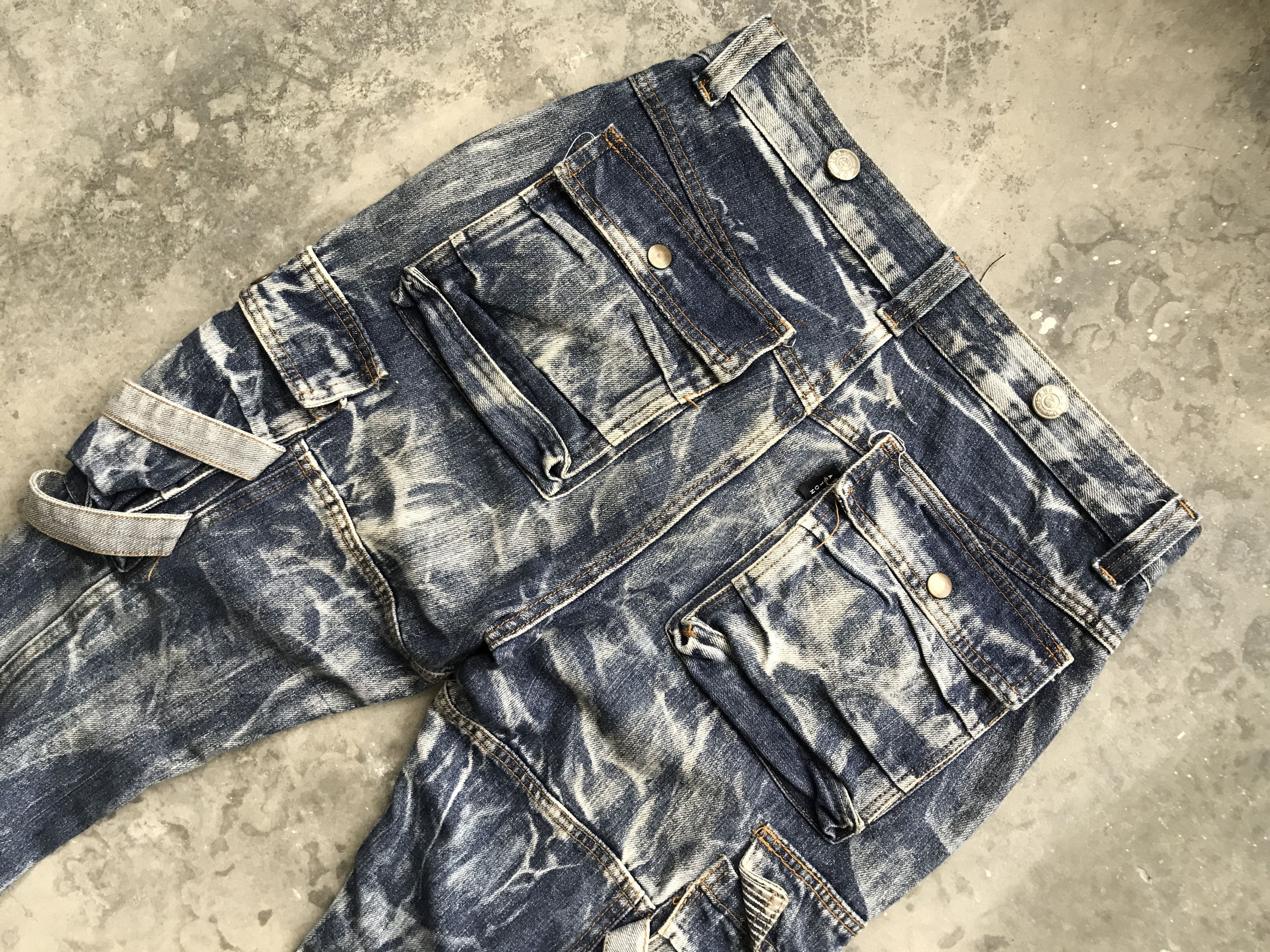 Japanese Brand CP48 AS Denim Double Vuja de Style Bondage Skinny Denim Size US 31 - 11 Thumbnail