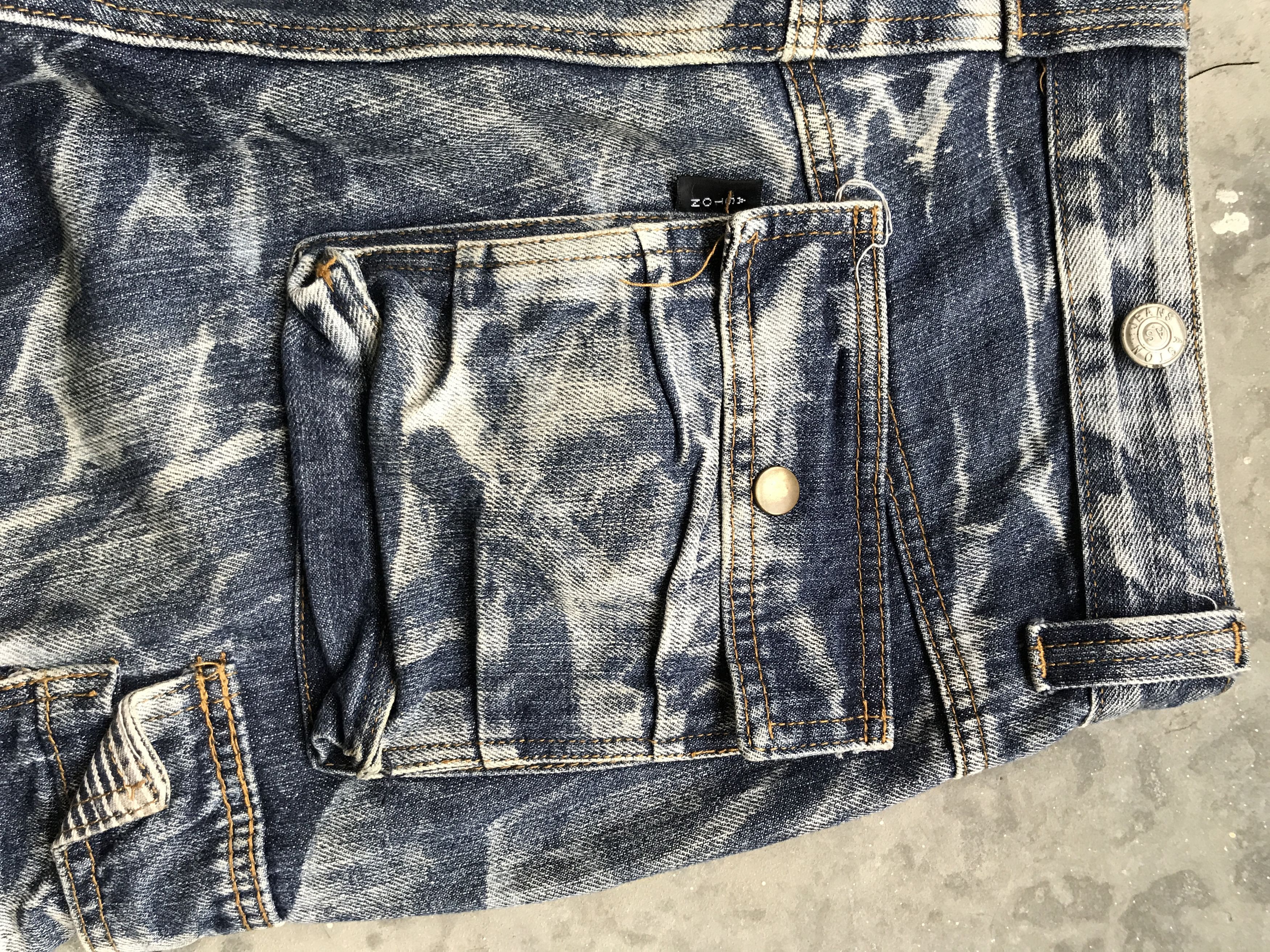 Japanese Brand CP48 AS Denim Double Vuja de Style Bondage Skinny Denim Size US 31 - 15 Thumbnail